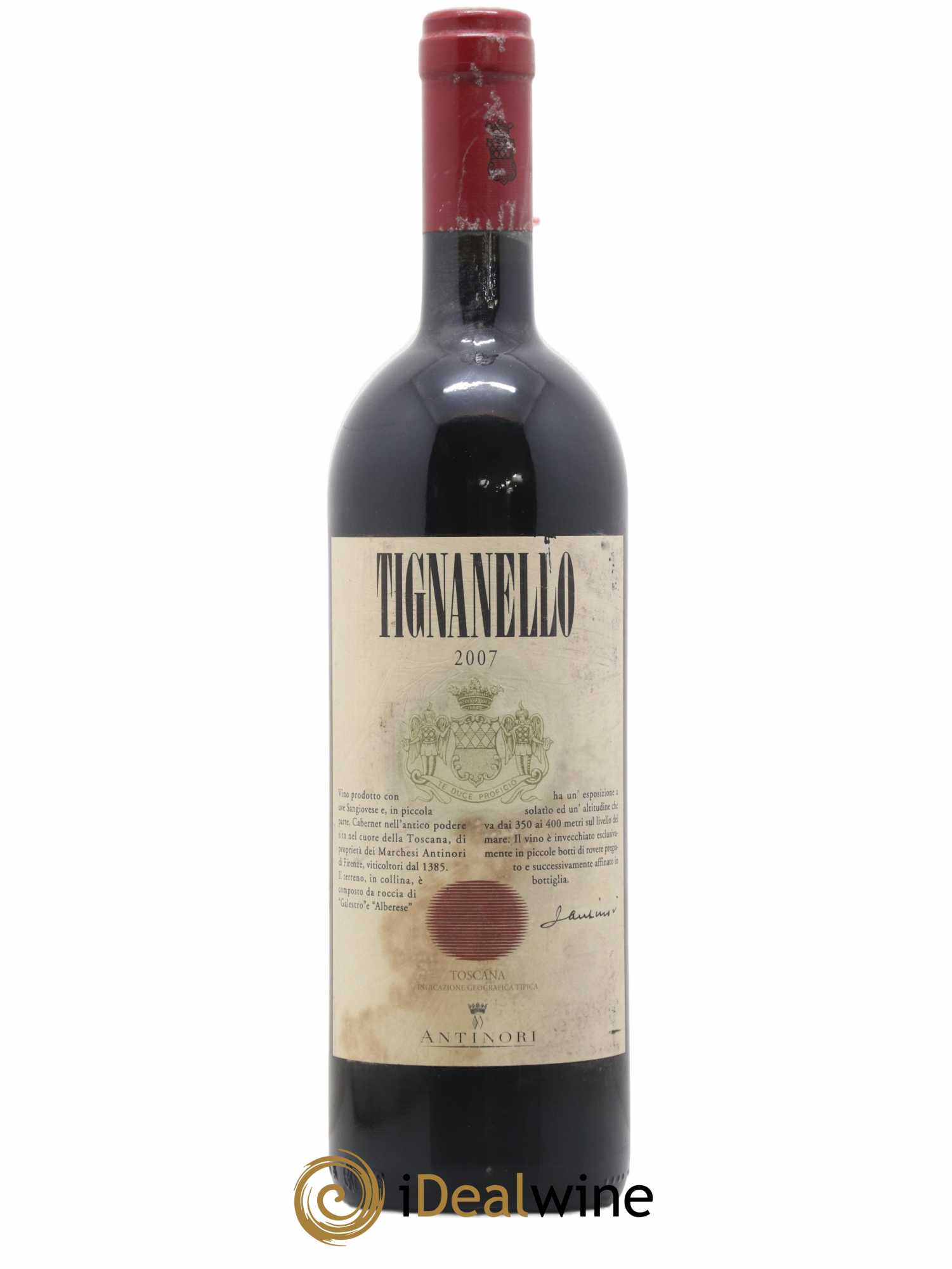 Toscana IGT Tignanello Tenuta Tignanello - Marchesi Antinori 2007 - Lot de 1 bouteille - 0