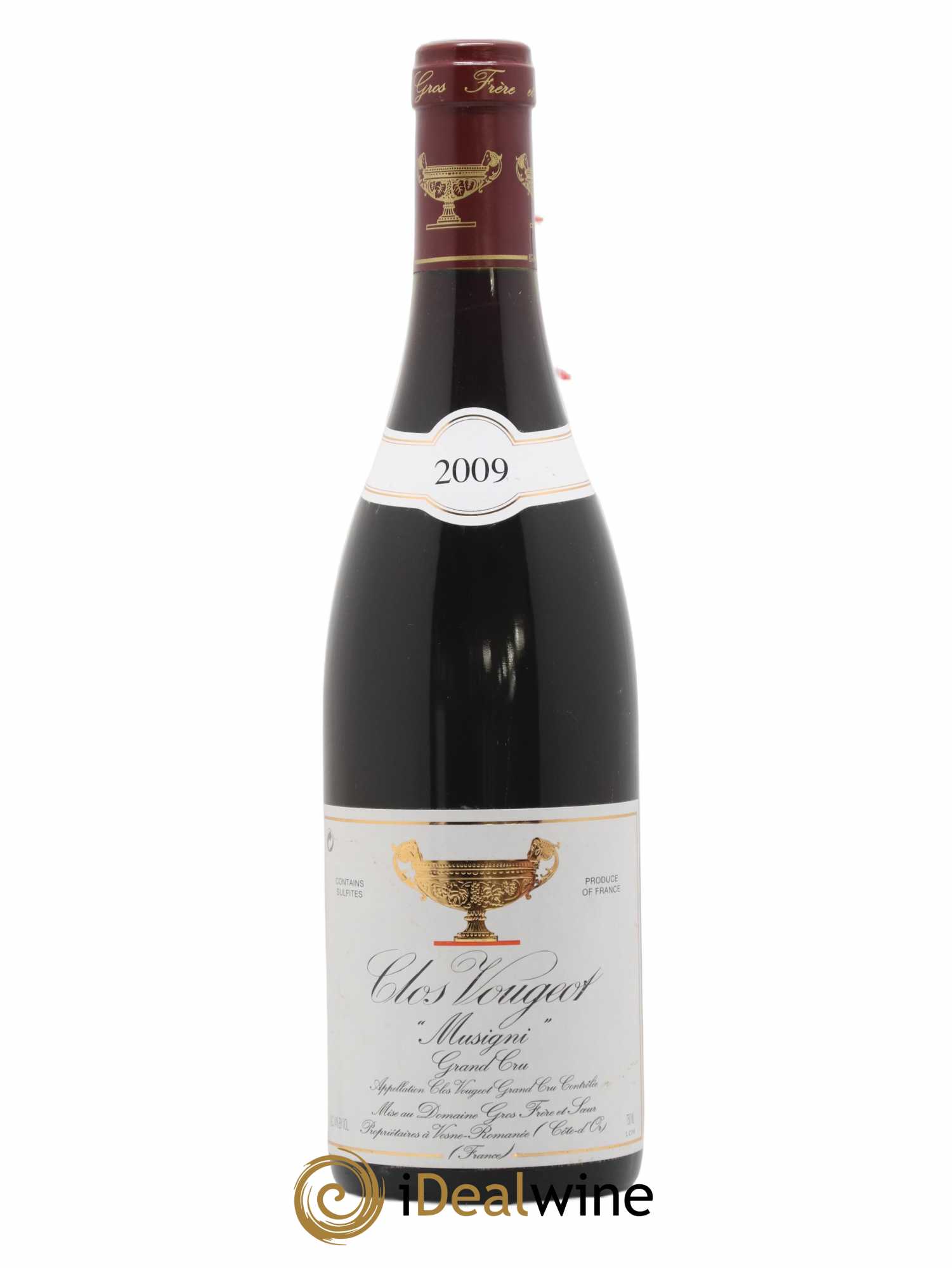 Clos de Vougeot Grand Cru Musigni Gros Frère & Soeur 2009 - Lot de 1 bouteille - 0