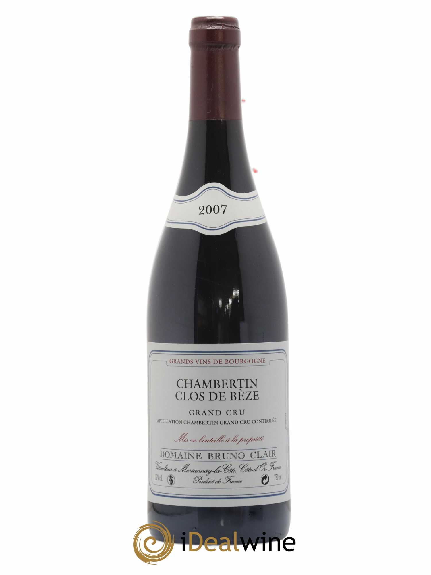Chambertin Clos de Bèze Grand Cru Bruno Clair (Domaine) 2007 - Lot de 1 bouteille - 0