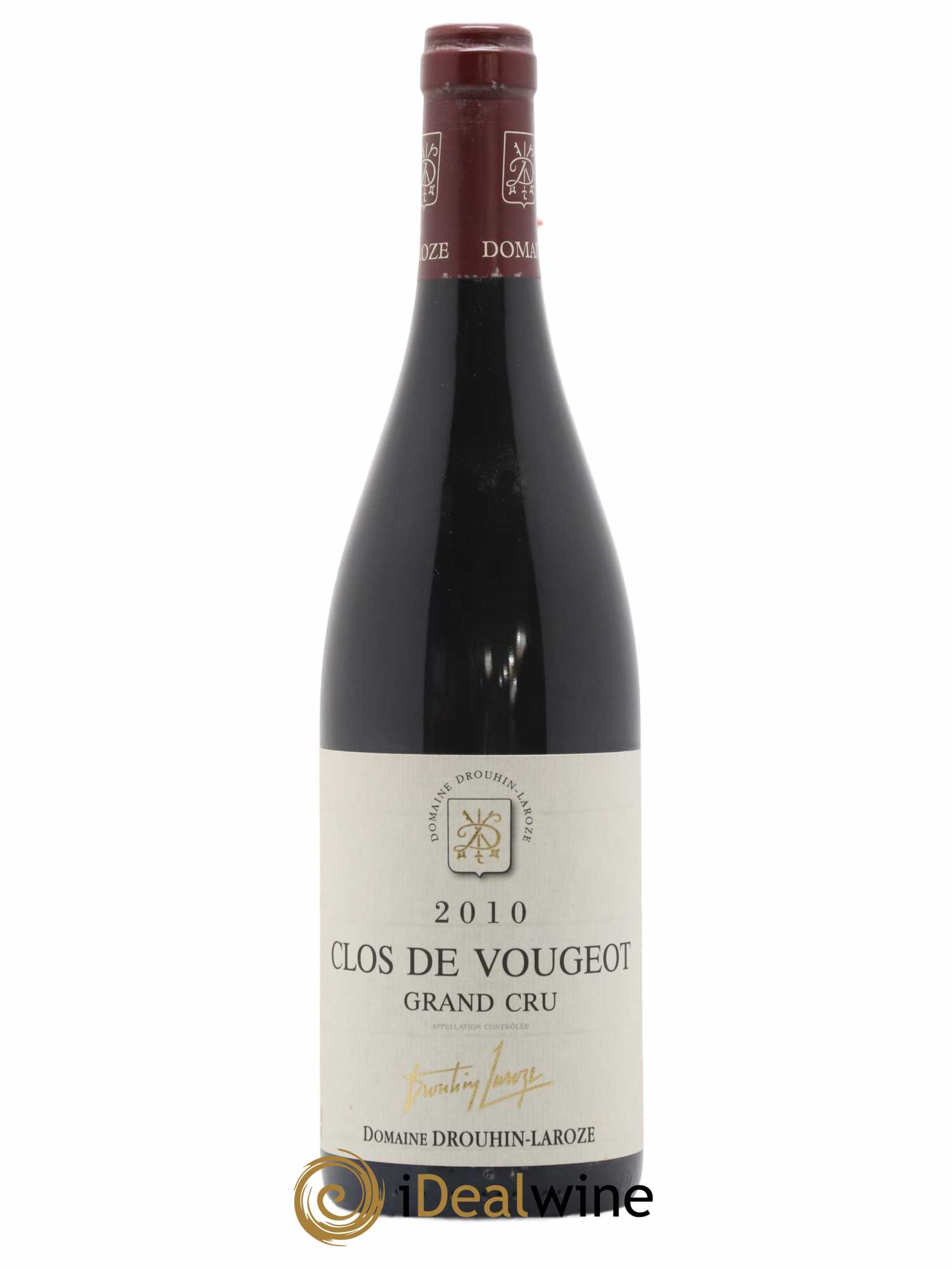 Clos de Vougeot Grand Cru Domaine Drouhin-Laroze 2010 - Lot de 1 bouteille - 0