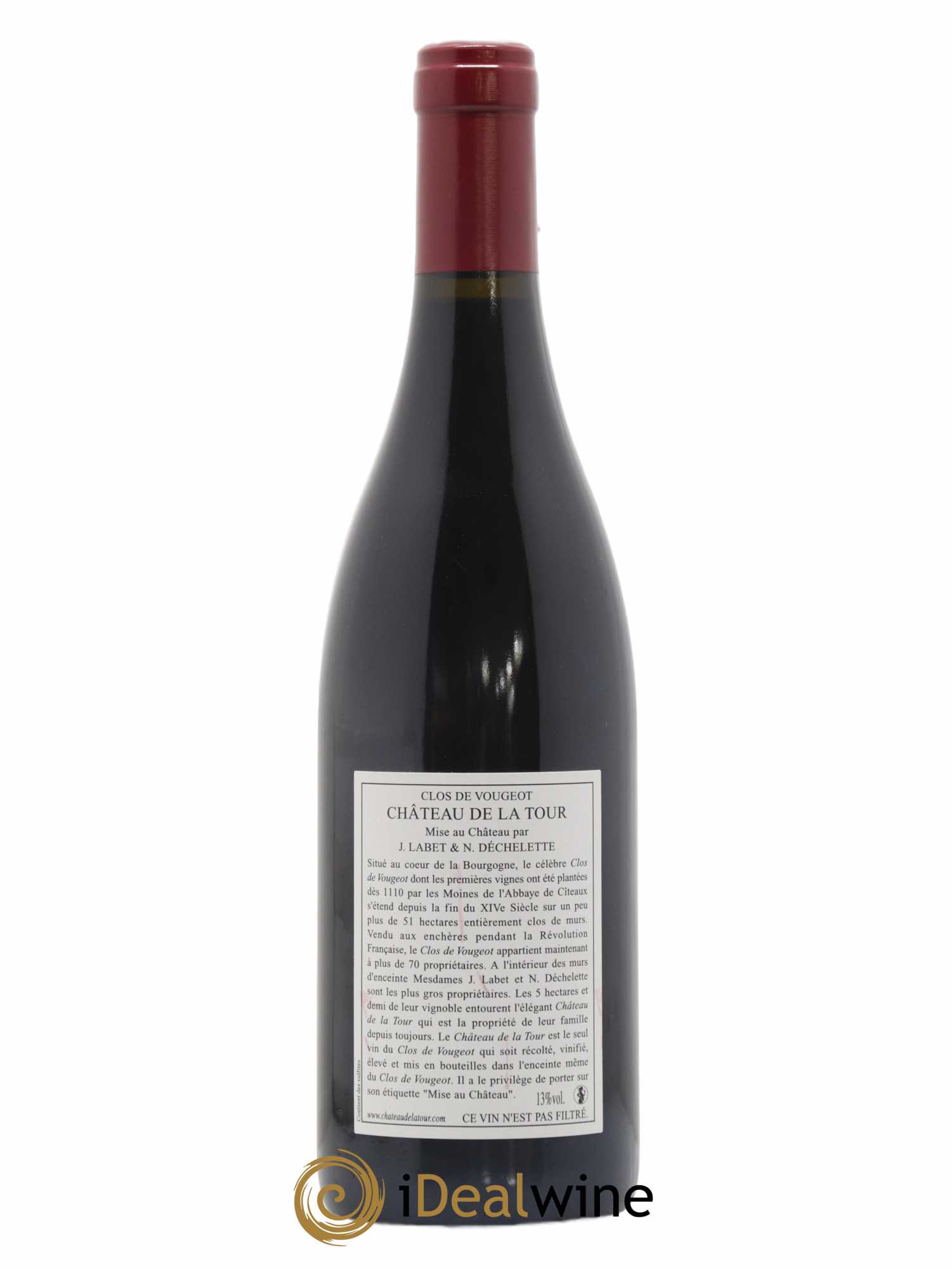 Clos de Vougeot Grand Cru Vieilles Vignes Château de La Tour 2008 - Lot de 1 bouteille - 1