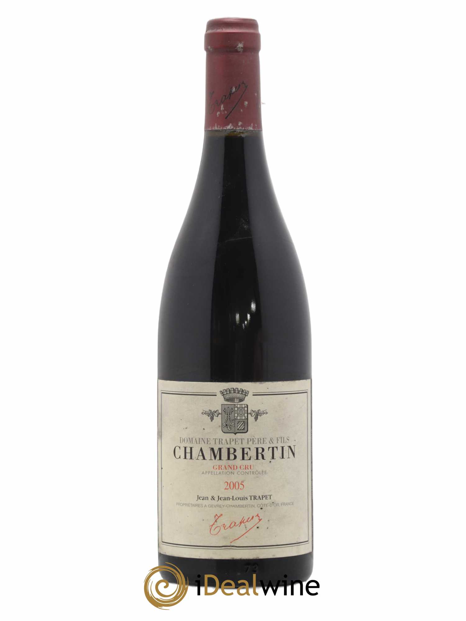 Chambertin Grand Cru Domaine Trapet 2005 - Lot de 1 bouteille - 0
