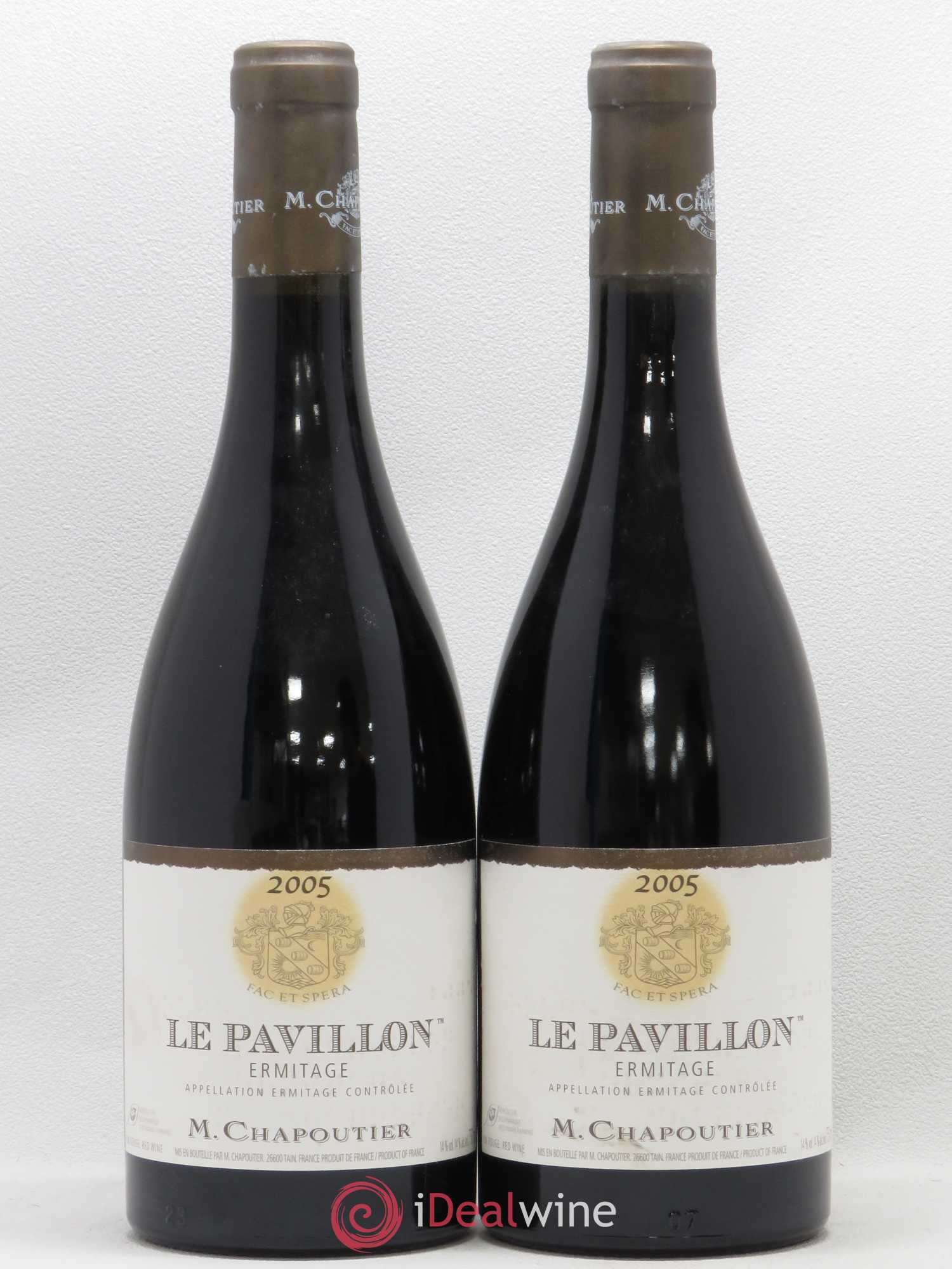 Hermitage Ermitage Le Pavillon Chapoutier 2005 - Lot de 2 bouteilles - 0
