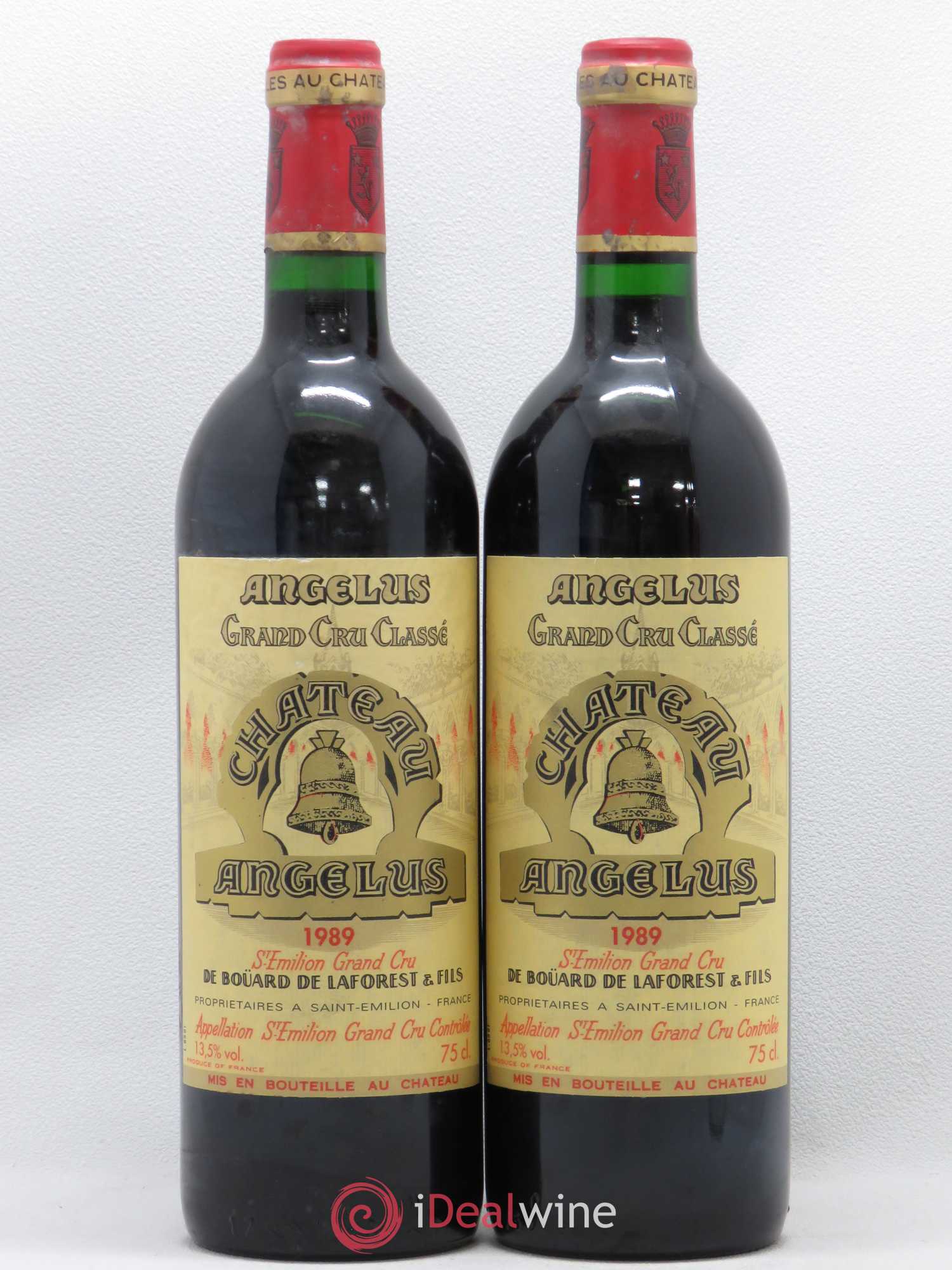 Château Angélus 1er Grand Cru Classé A 1989 - Lot de 2 bouteilles - 0