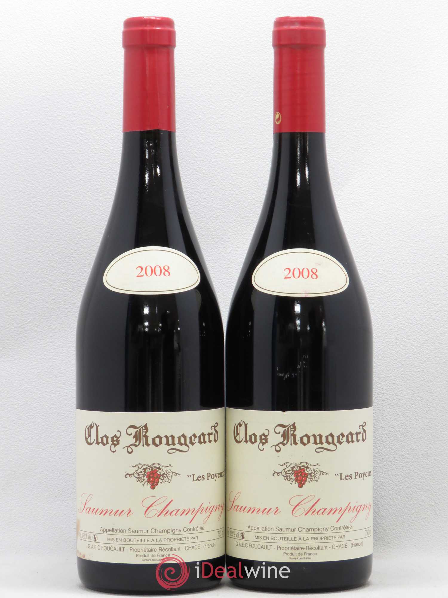 Saumur-Champigny Les Poyeux Clos Rougeard 2008 - Lot de 2 bouteilles - 0