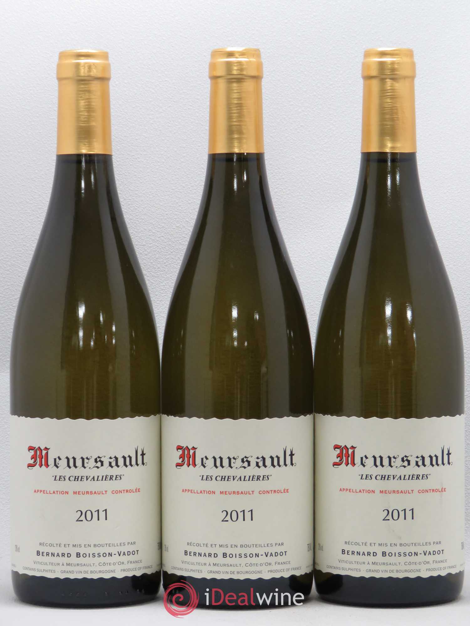 Meursault Les Chevalières Boisson-Vadot (Domaine) 2011 - Lot de 3 bouteilles - 0