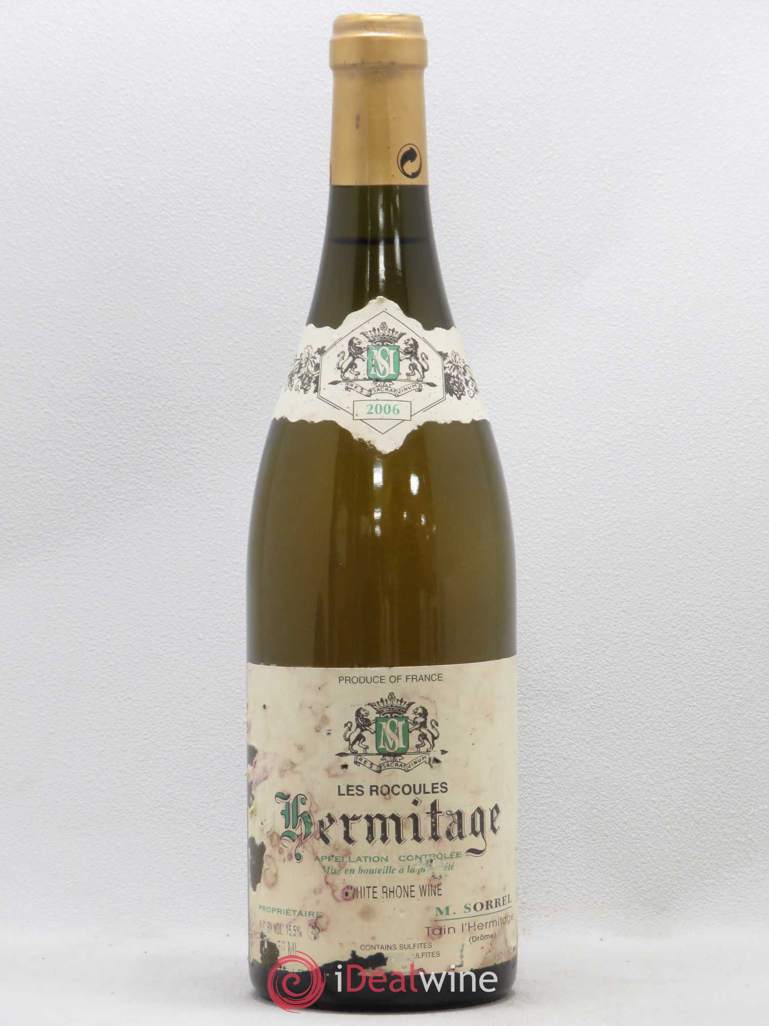 Hermitage Les Rocoules Marc Sorrel 2006 - Lot de 1 bouteille - 0