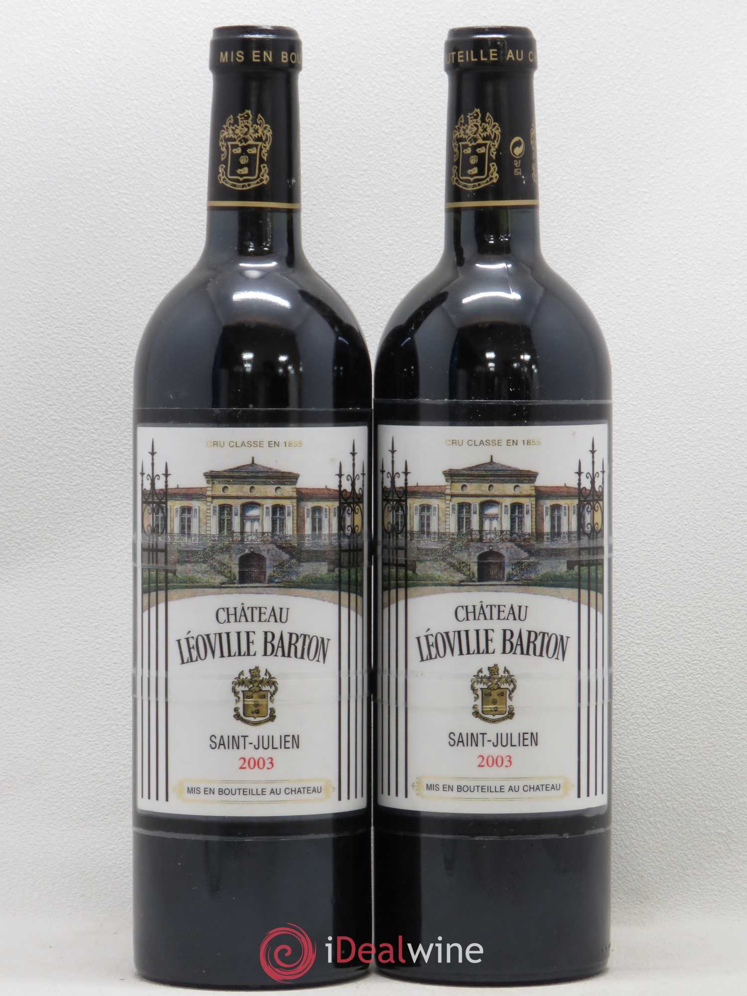 Château Léoville Barton 2ème Grand Cru Classé 2003 - Lot de 2 bouteilles - 0