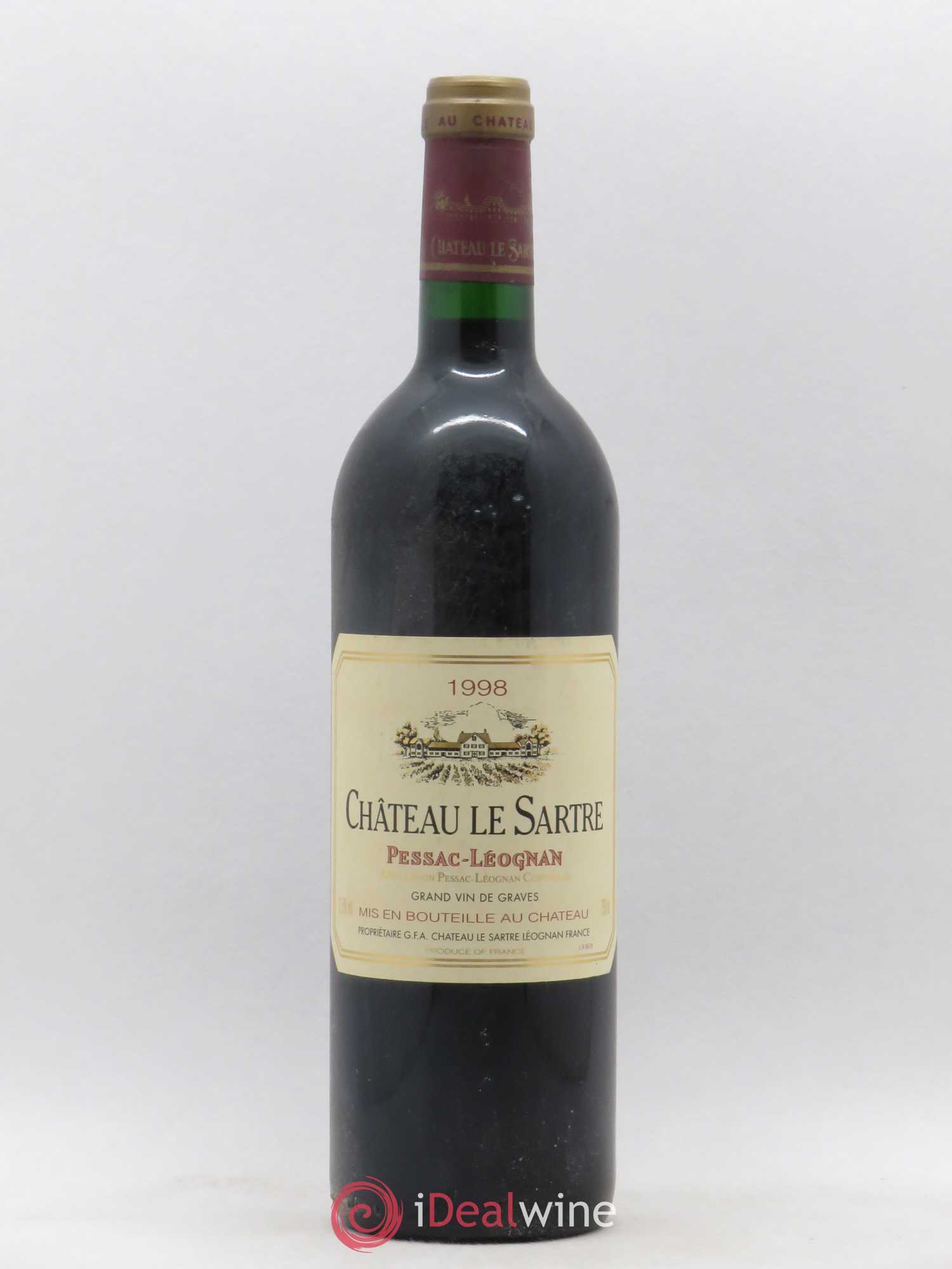 Château le Sartre 1998 - Lot de 1 bouteille - 0