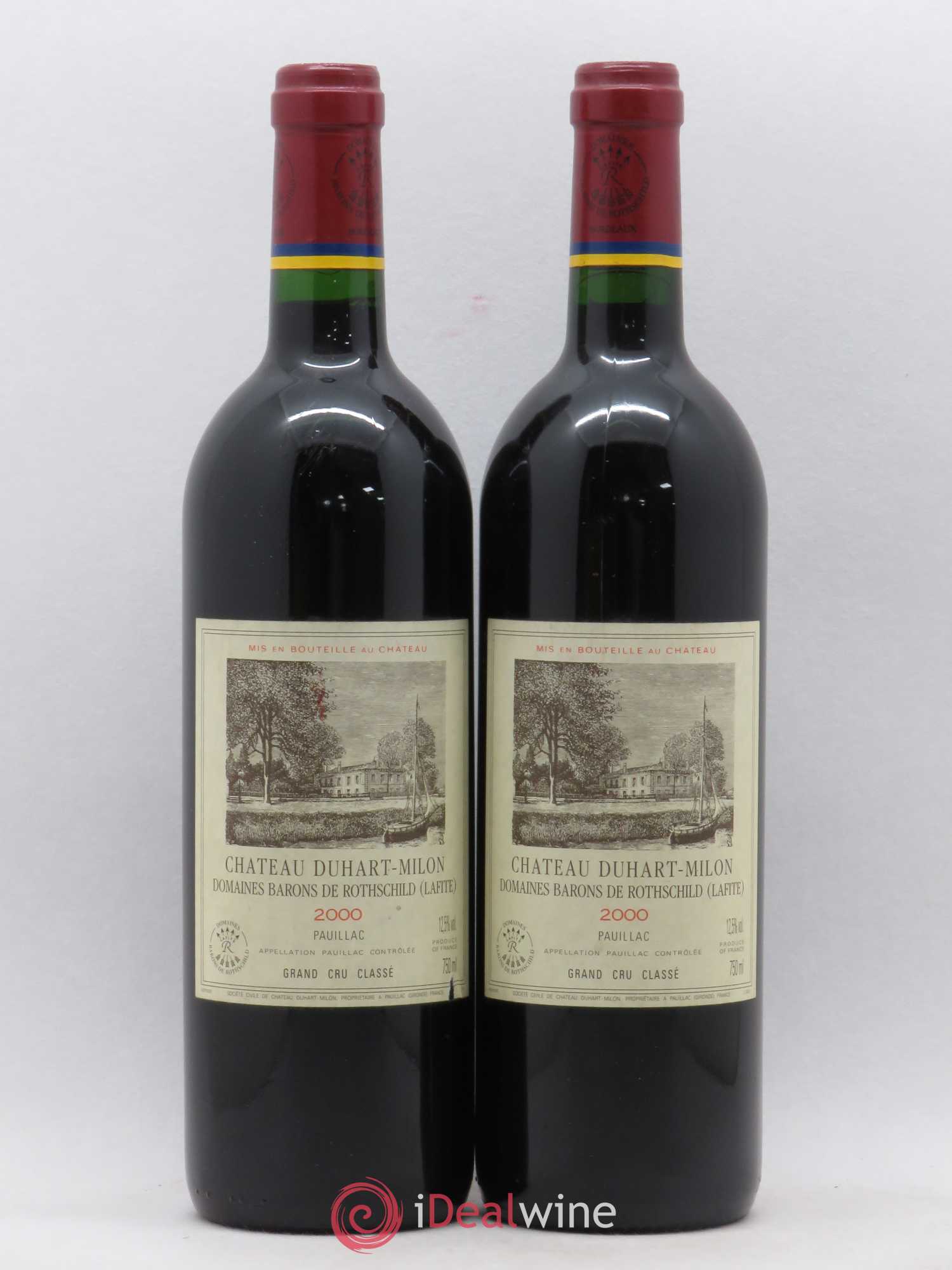 Château Duhart-Milon 4ème Grand Cru Classé 2000 - Lot de 2 bouteilles - 0