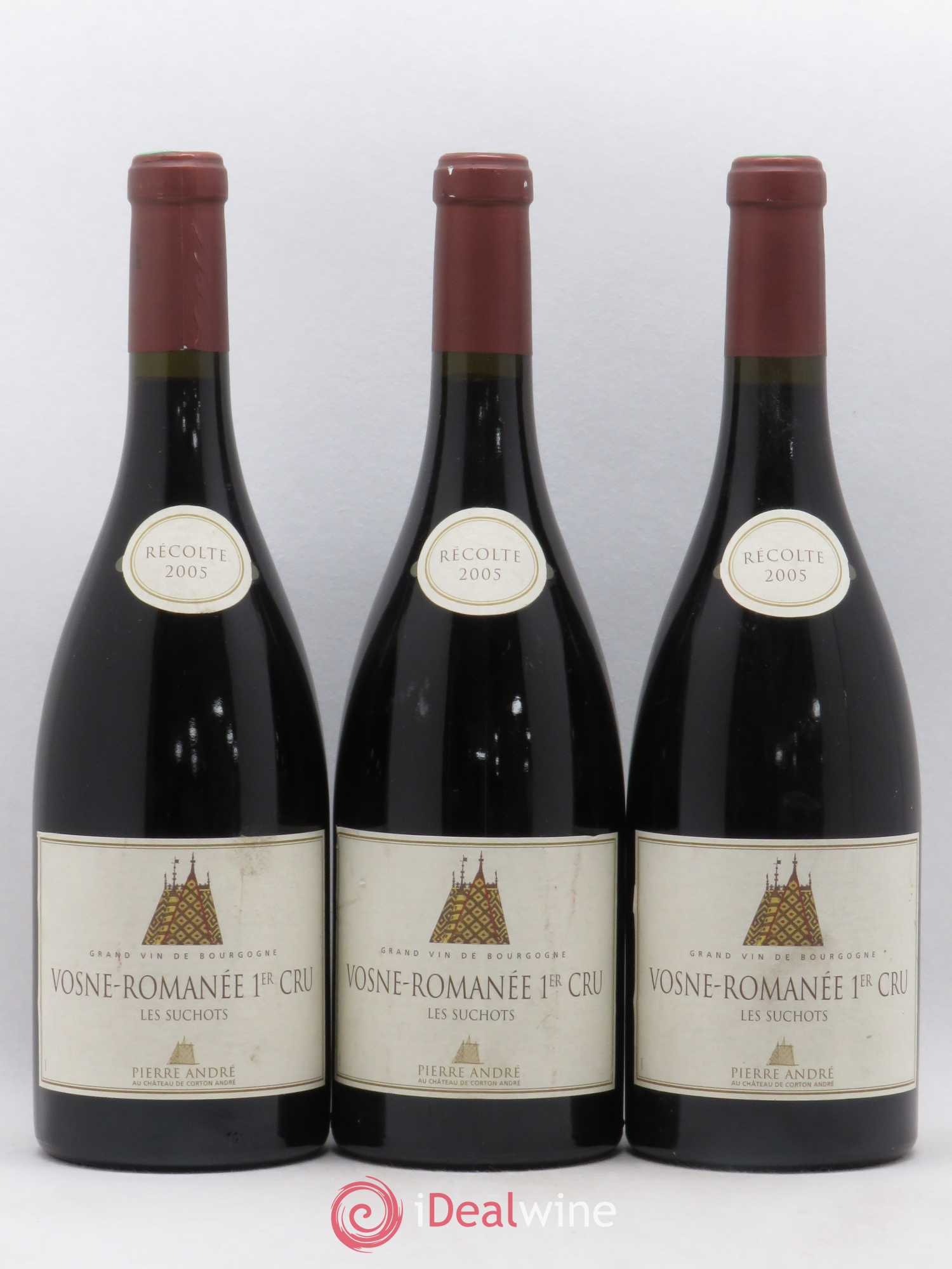 Vosne-Romanée 1er Cru Les Suchots Pierre André 2005 - Lot de 3 bouteilles - 0