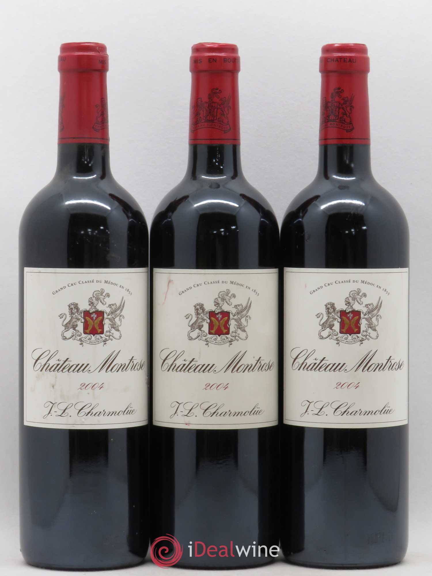 Château Montrose 2ème Grand Cru Classé 2004 - Lot de 3 bouteilles - 0