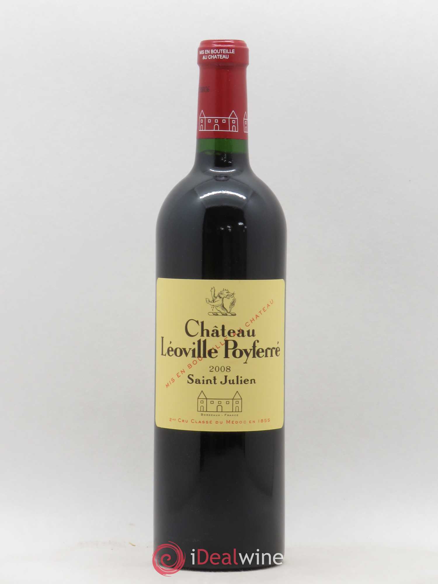 Château Léoville Poyferré 2ème Grand Cru Classé 2008 - Lot de 1 bouteille - 0