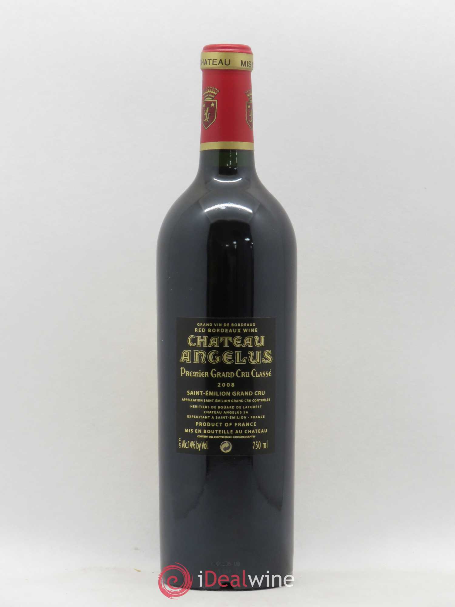 Château Angélus 1er Grand Cru Classé A 2008 - Lot de 1 bouteille - 1