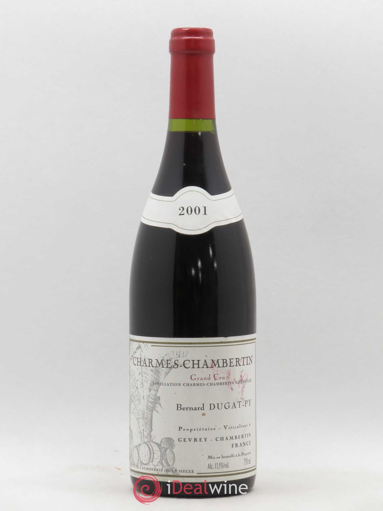 Charmes-Chambertin Grand Cru Dugat-Py 2001 - Lot de 1 bouteille - 0