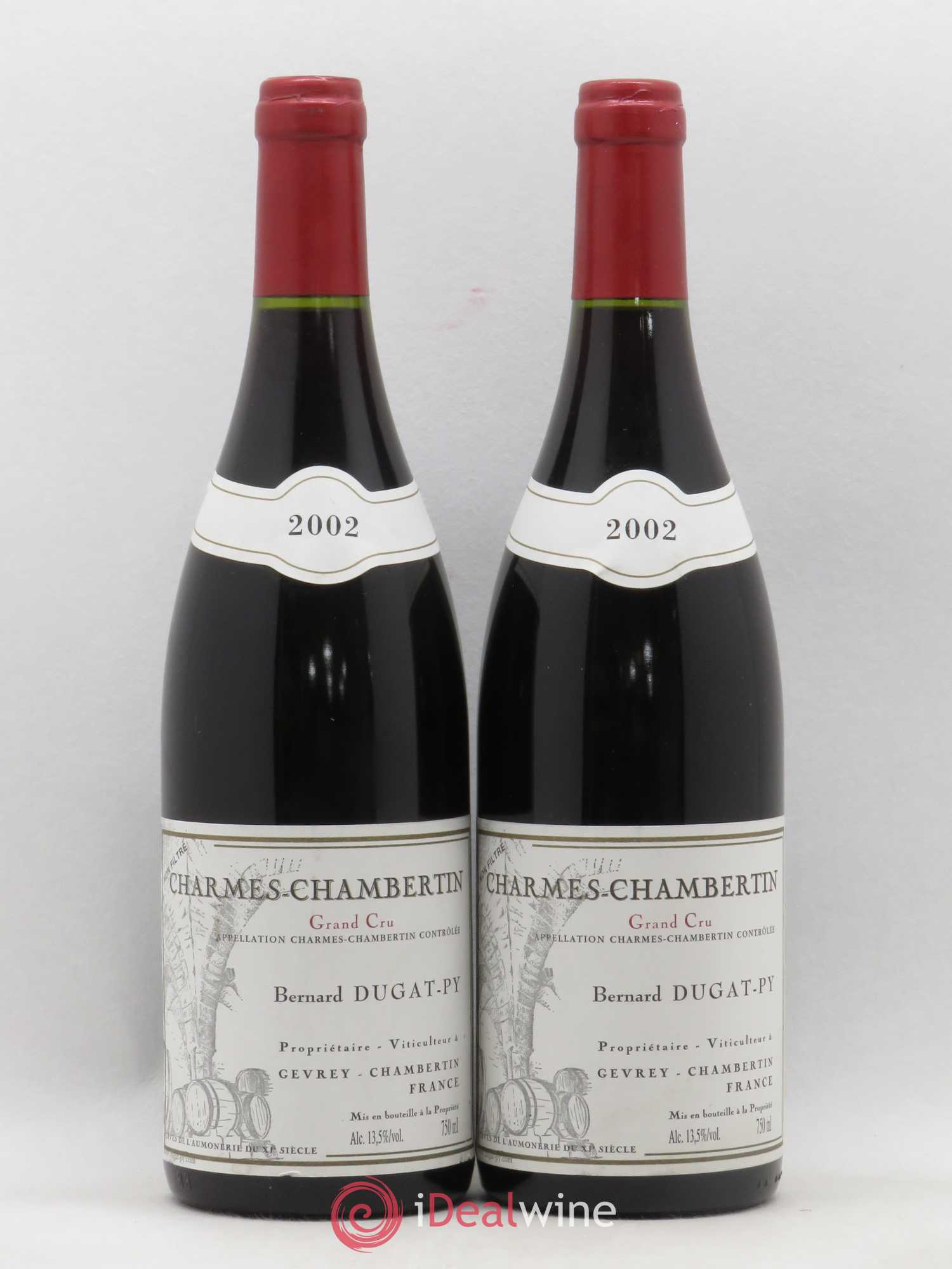 Charmes-Chambertin Grand Cru Dugat-Py 2002 - Lot de 2 bouteilles - 0