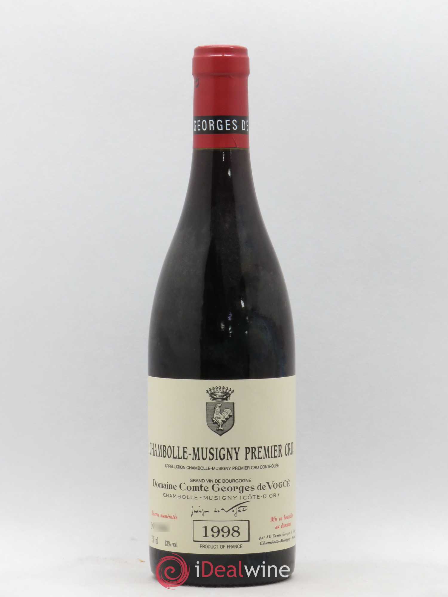 Chambolle-Musigny 1er Cru Comte Georges de Vogüé 1998 - Lot de 1 bouteille - 0