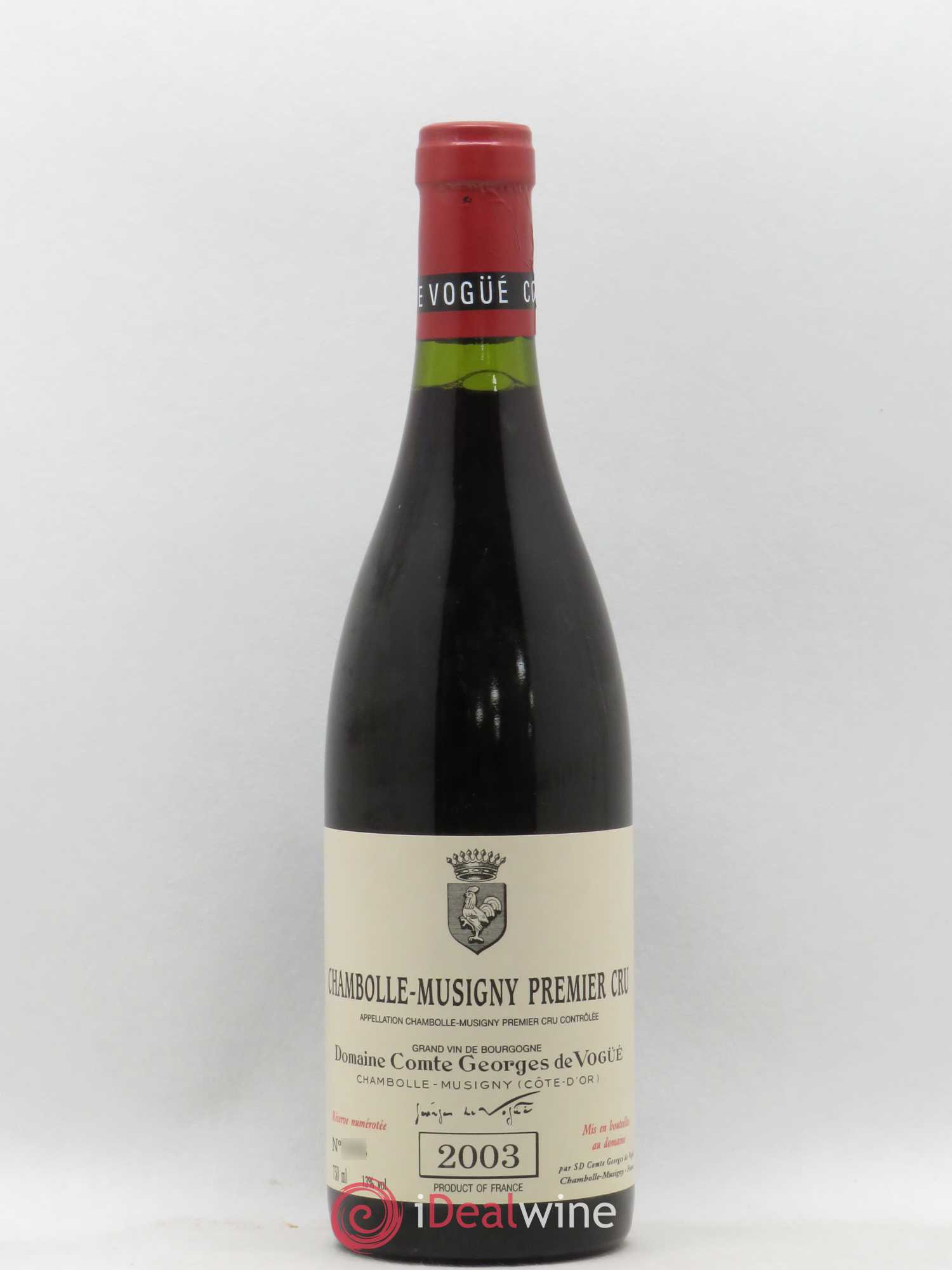 Chambolle-Musigny 1er Cru Comte Georges de Vogüé 2003 - Lot de 1 bouteille - 0