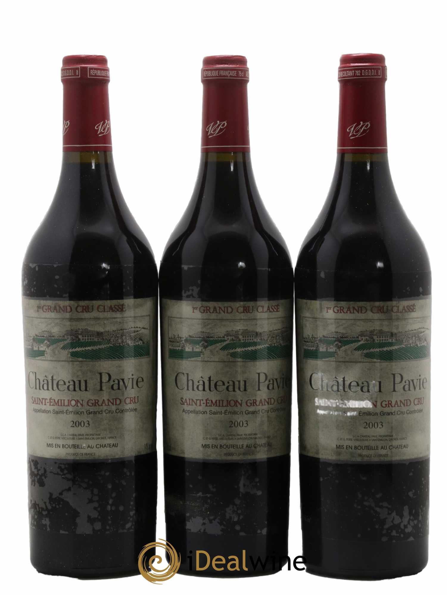 Château Pavie 1er Grand Cru Classé A 2003 - Lot de 6 bouteilles - 2