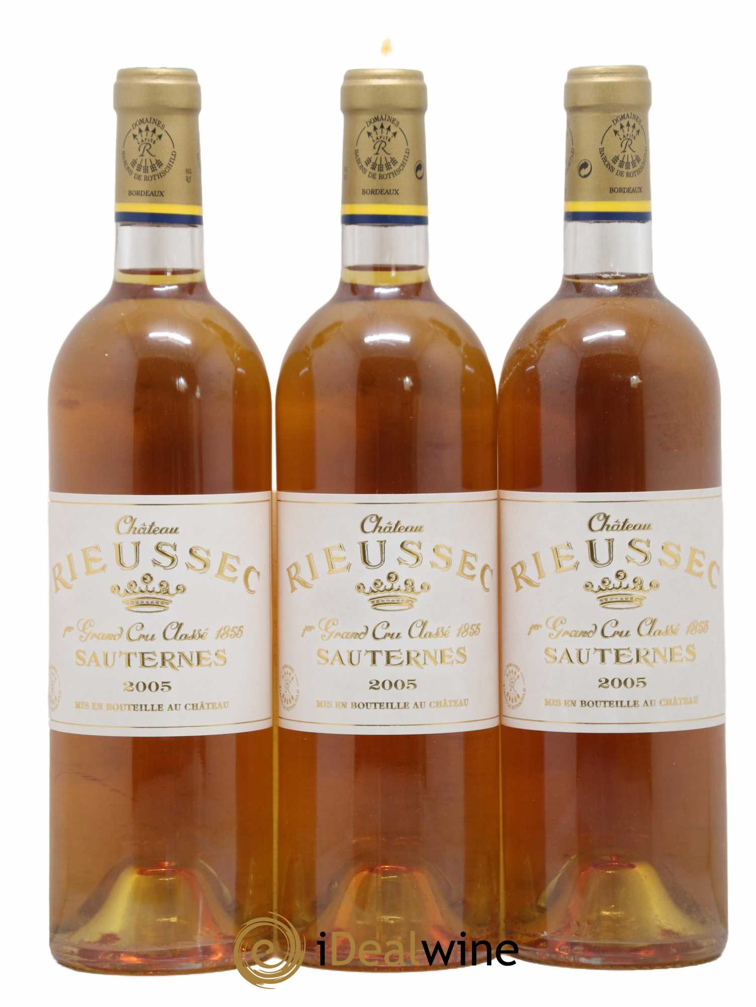 Château Rieussec 1er Grand Cru Classé 2005 - Lotto di 3 bottiglie - 0