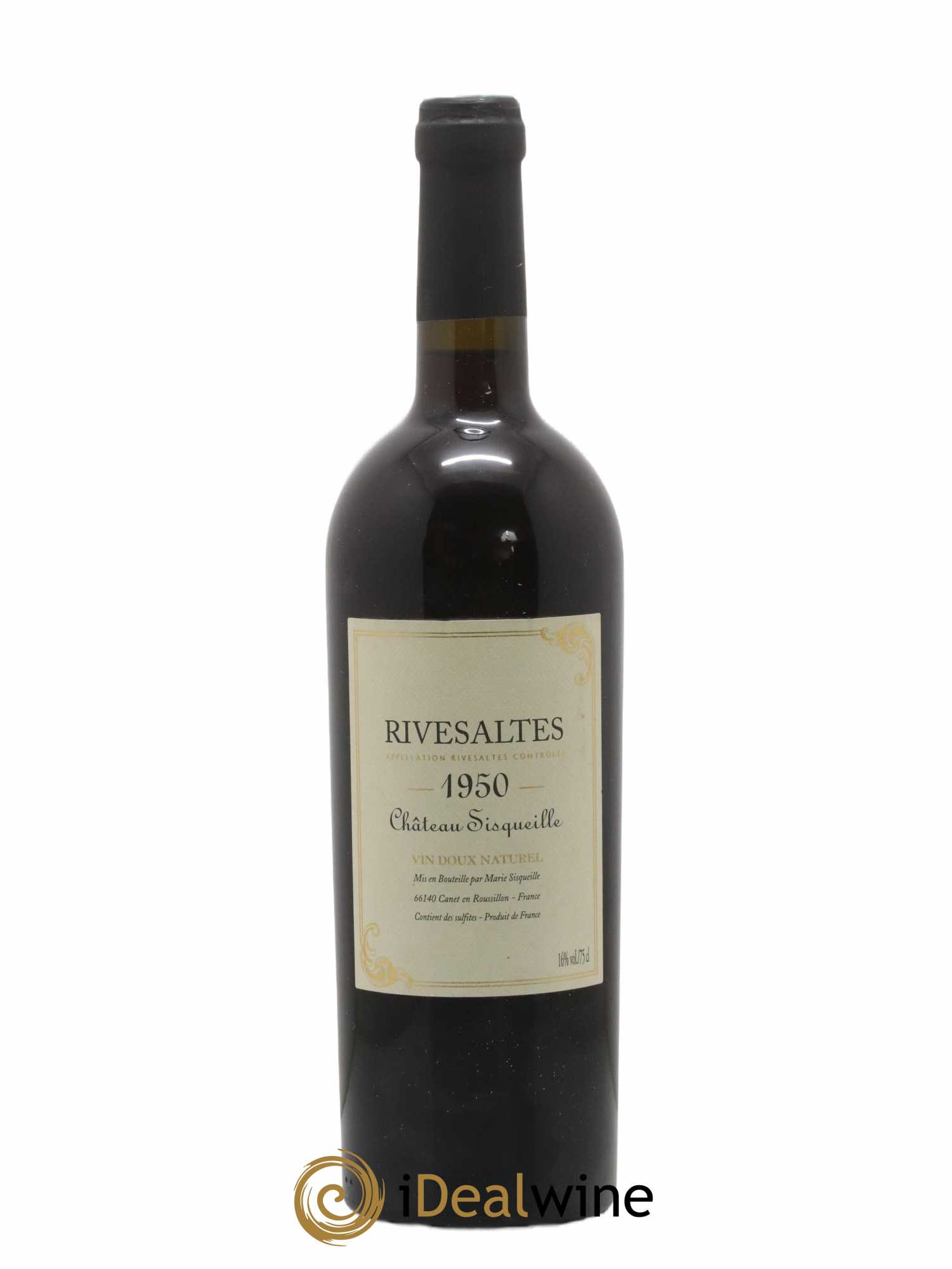Rivesaltes Château Sisqueille 1950 - Posten von 1 Flasche - 0