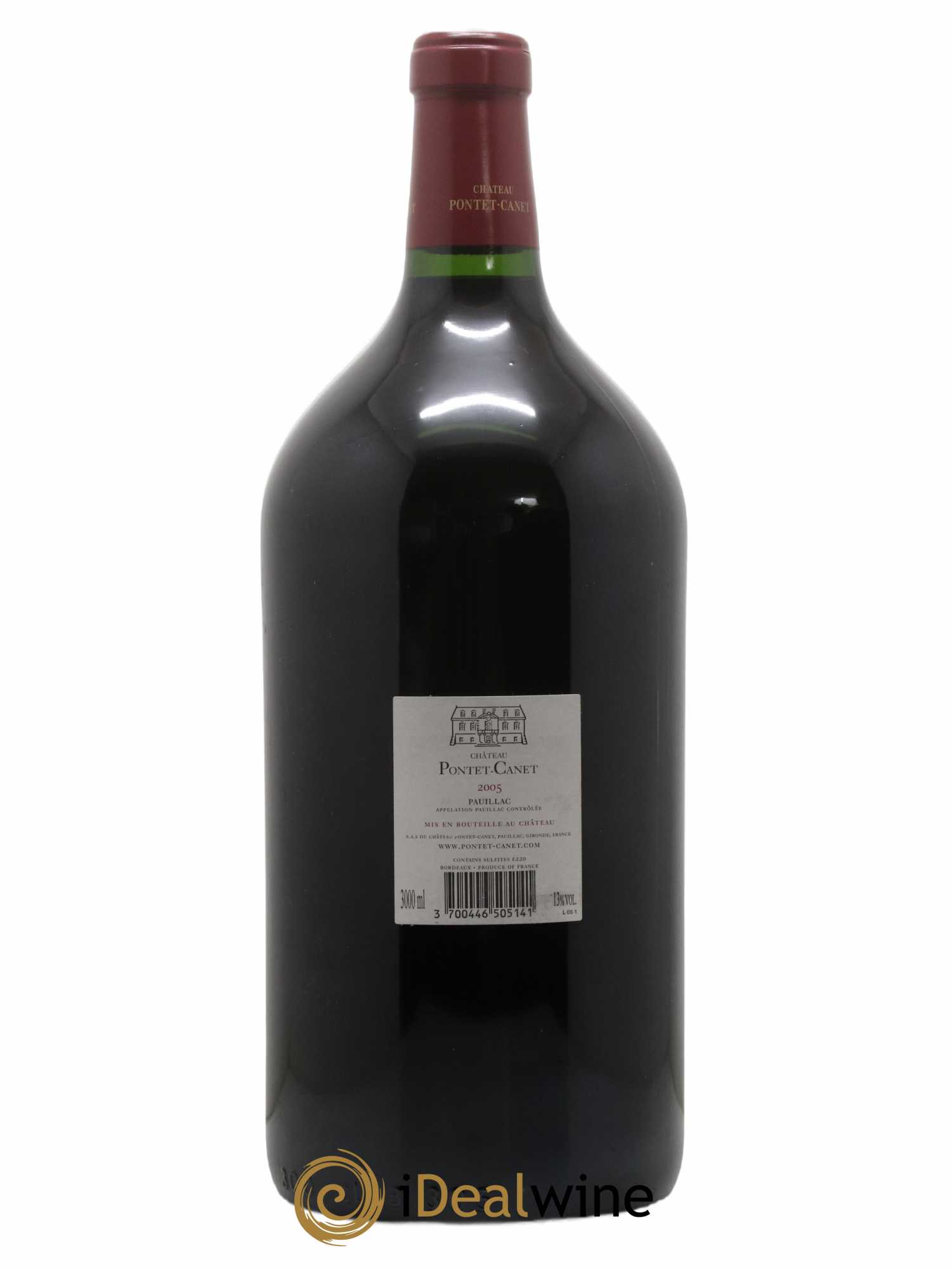 Château Pontet Canet 5ème Grand Cru Classé 2005 - Lot de 1 double magnum - 1