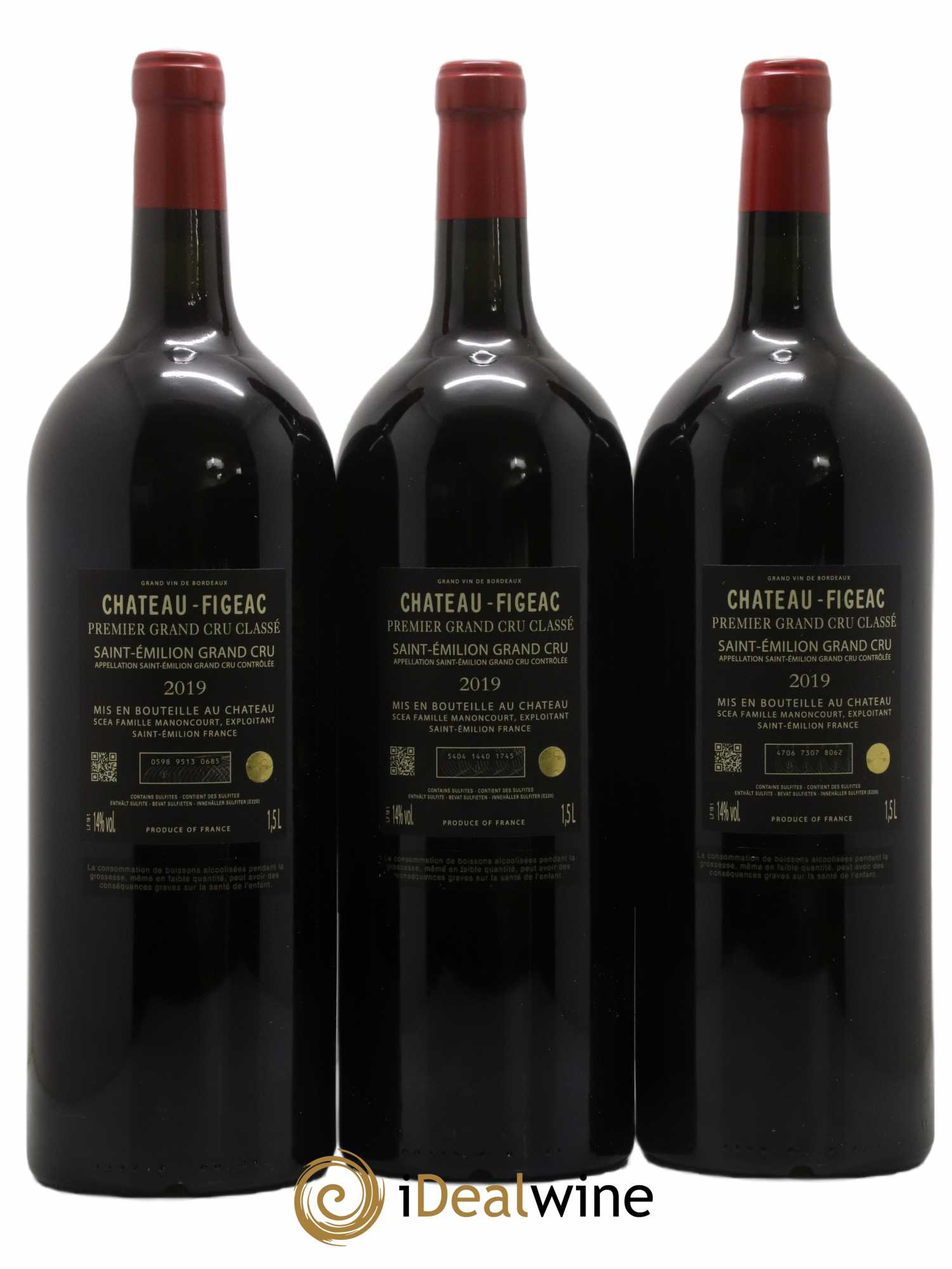 Château Figeac 1er Grand Cru Classé A 2019 - Lot de 3 magnums - 1