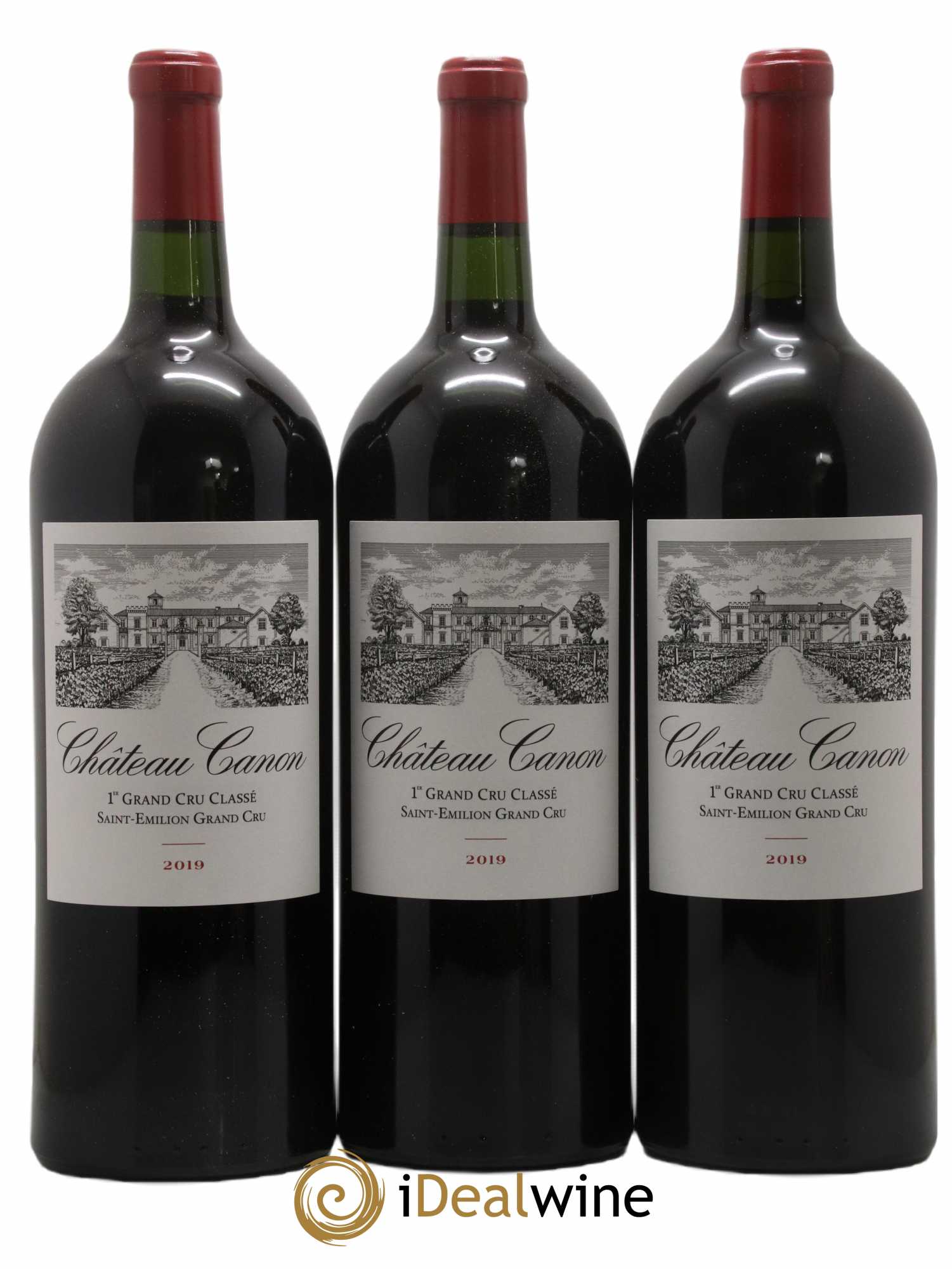 Château Canon 1er Grand Cru Classé B 2019 - Lot de 3 magnums - 0