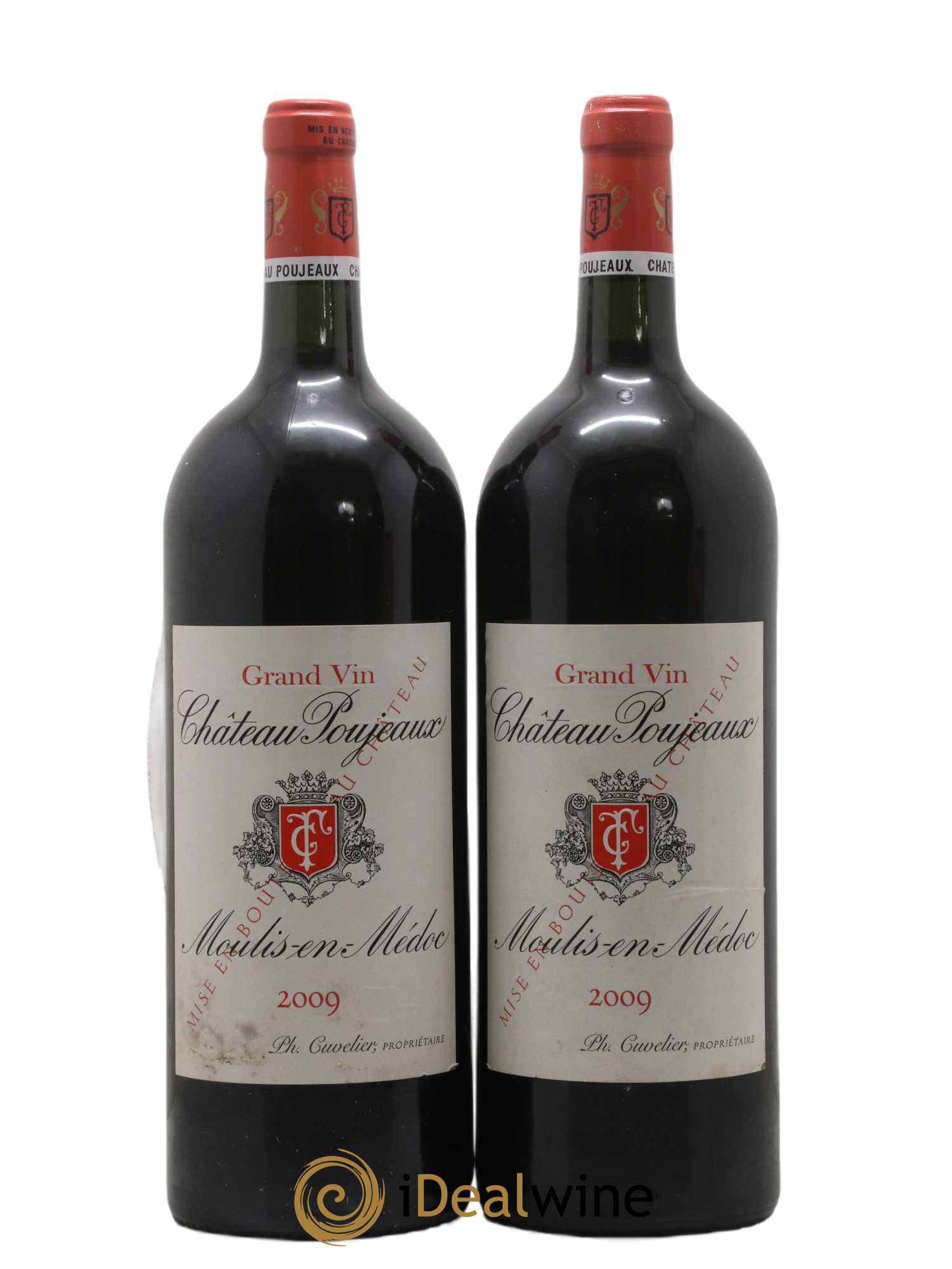 Château Poujeaux 2009 - Lot de 2 magnums - 0