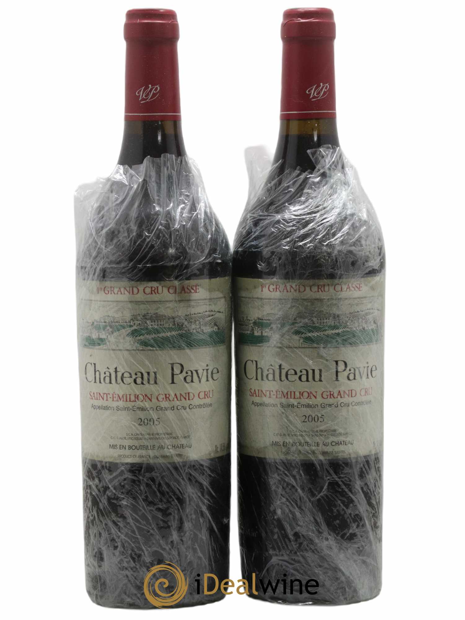 Château Pavie 1er Grand Cru Classé A 2005 - Lot de 2 bouteilles - 0