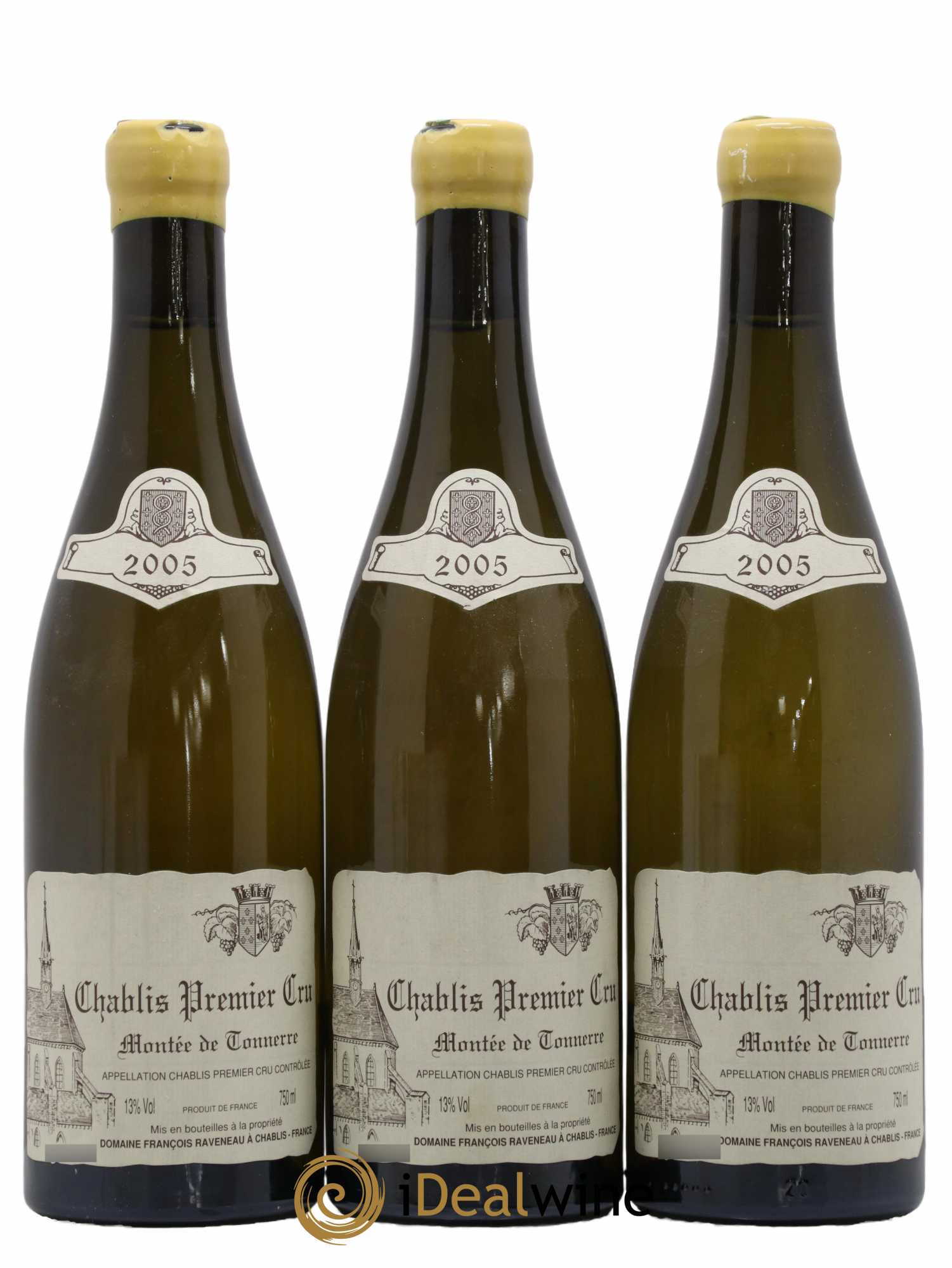 Chablis 1er Cru Montée de Tonnerre Raveneau (Domaine) 2005 - Lot de 3 bouteilles - 0