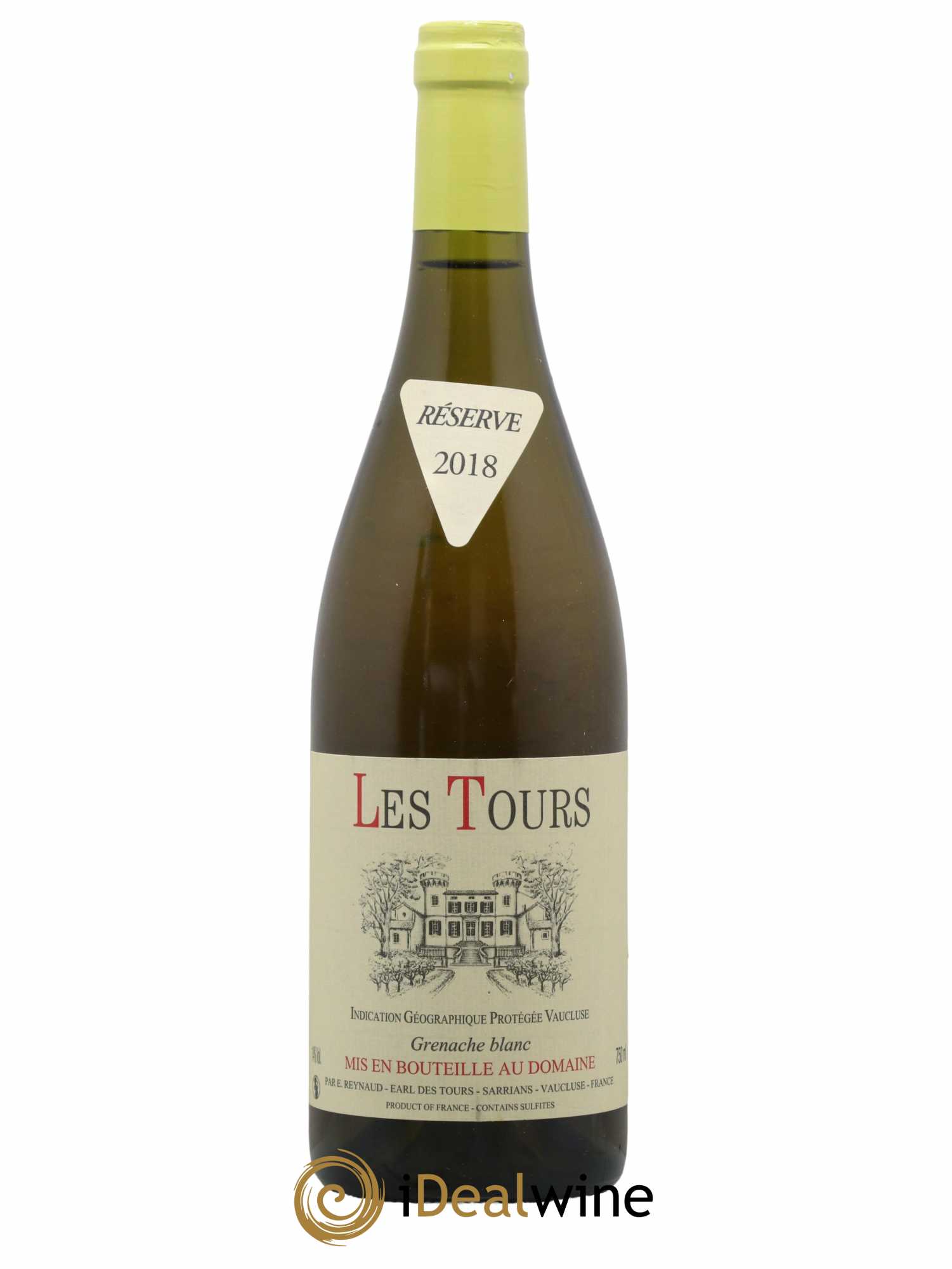 Vaucluse (Vin de Pays de Vaucluse) Les Tours Grenache Blanc Emmanuel Reynaud 2018 - Lot de 1 bouteille - 0