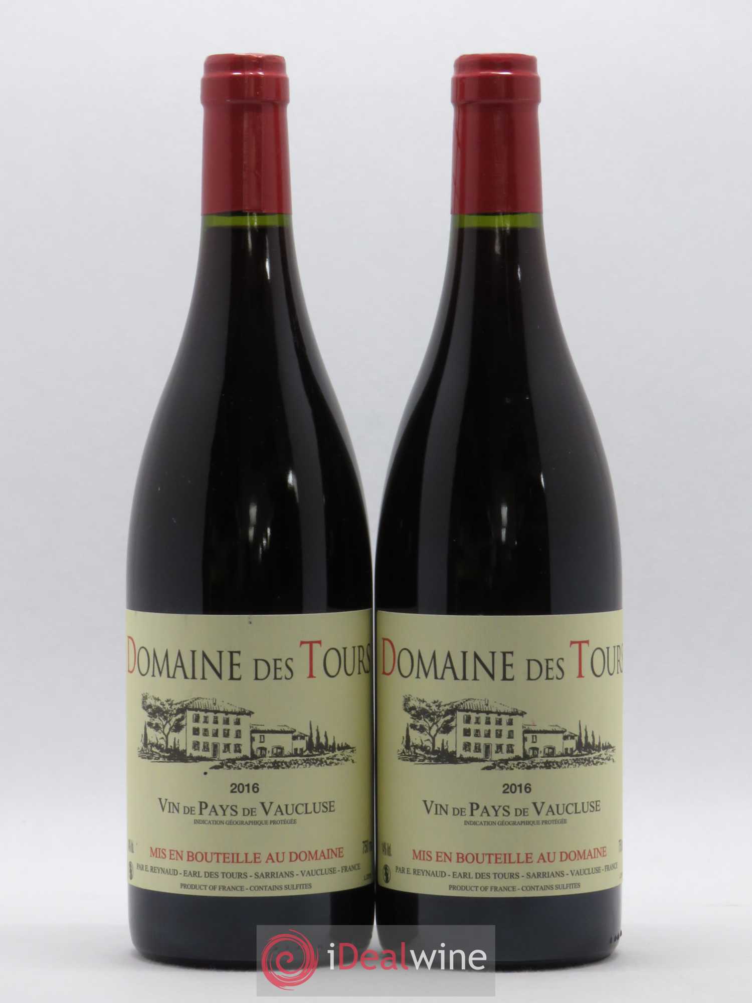 Vaucluse (Vin de Pays de Vaucluse) Domaine des Tours Emmanuel Reynaud 2016 - Lot de 2 bouteilles - 0