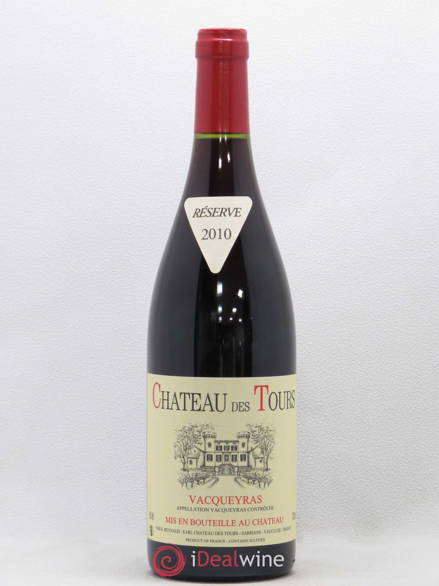 Vacqueyras Château des Tours Emmanuel Reynaud 2010 - Lot de 1 bouteille - 0