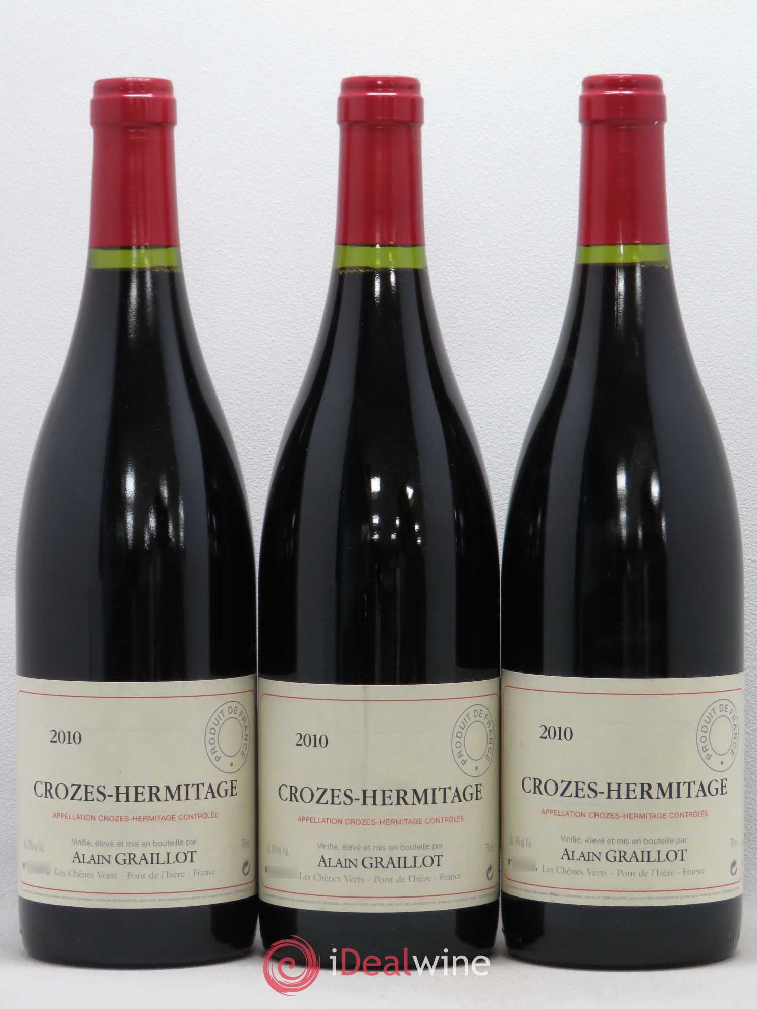 Crozes-Hermitage Domaine Graillot 2010 - Lot de 3 bouteilles - 0