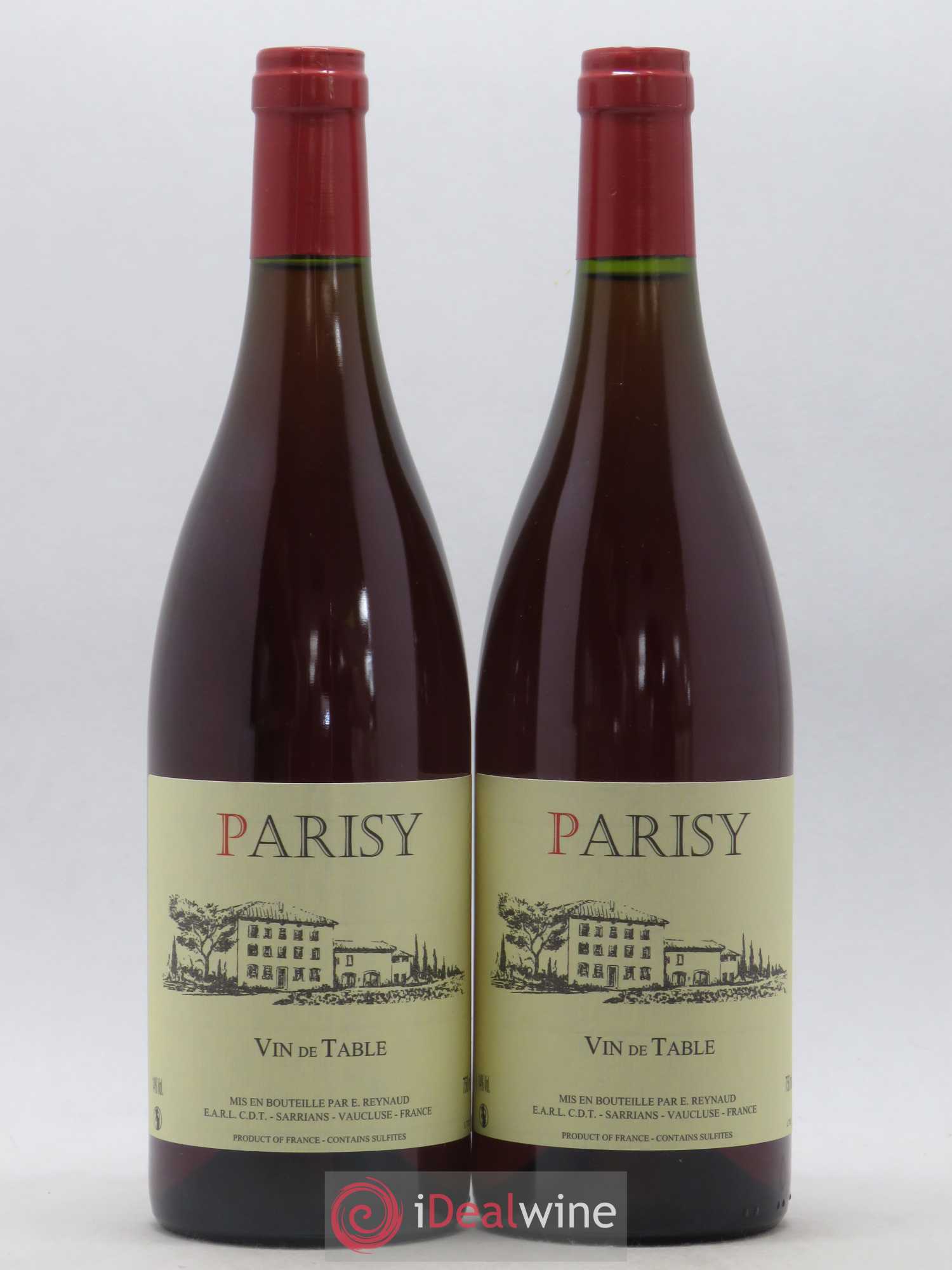 Vin de Table Parisy Emmanuel Reynaud - Lot de 2 bouteilles - 0