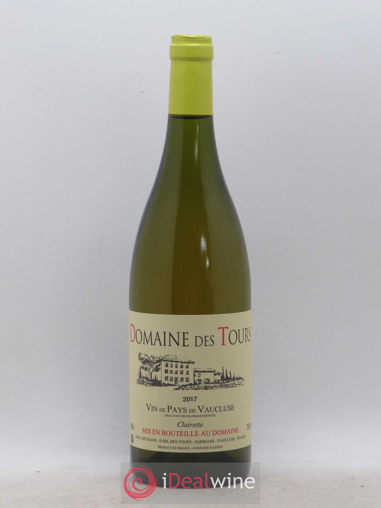 Vaucluse (Vin de Pays de Vaucluse) Domaine des Tours Emmanuel Reynaud Clairette 2017 - Lot de 1 bouteille - 0