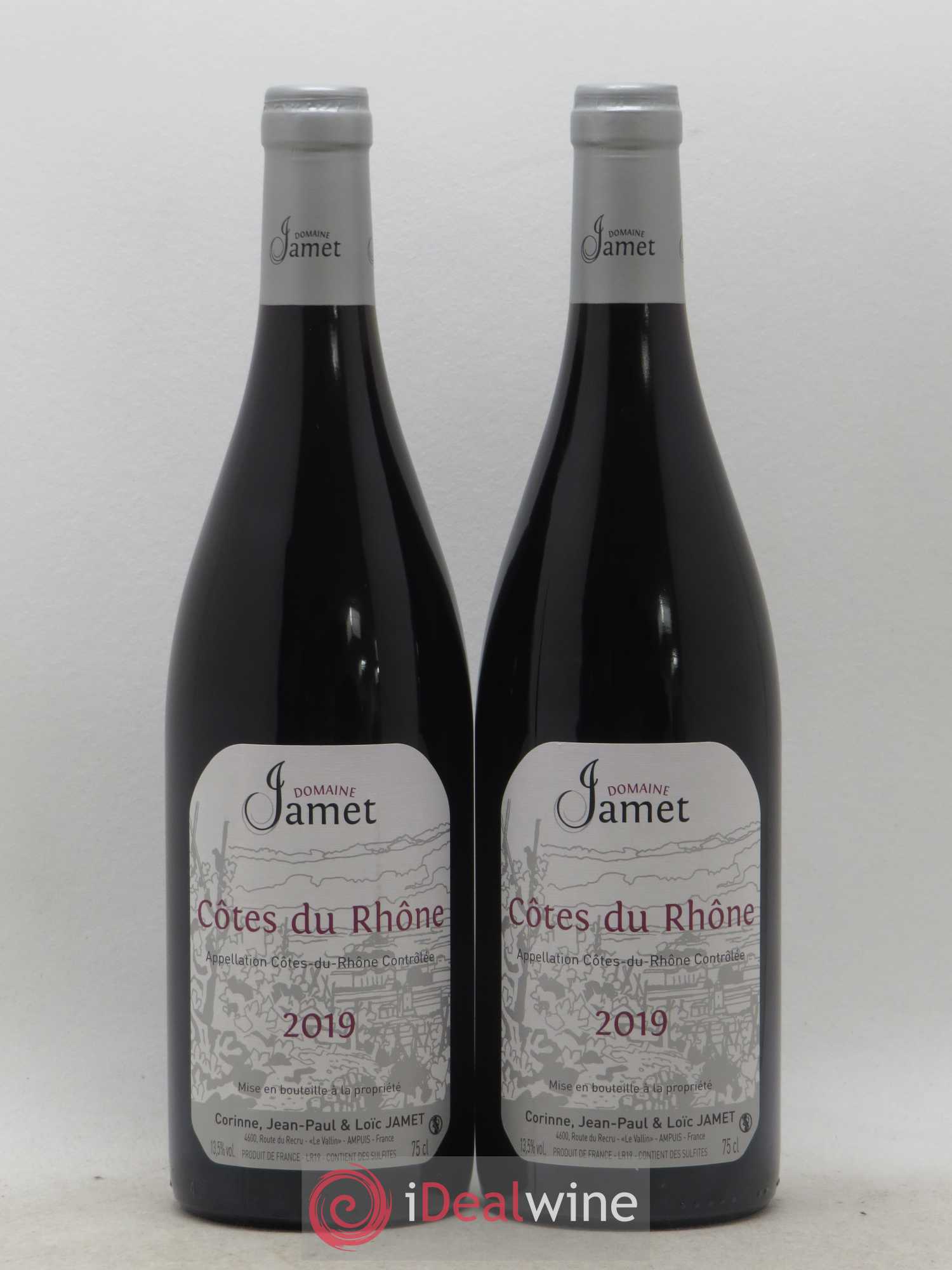 Côtes-du-Rhône Jamet (Domaine) 2019 - Lot de 2 bouteilles - 0