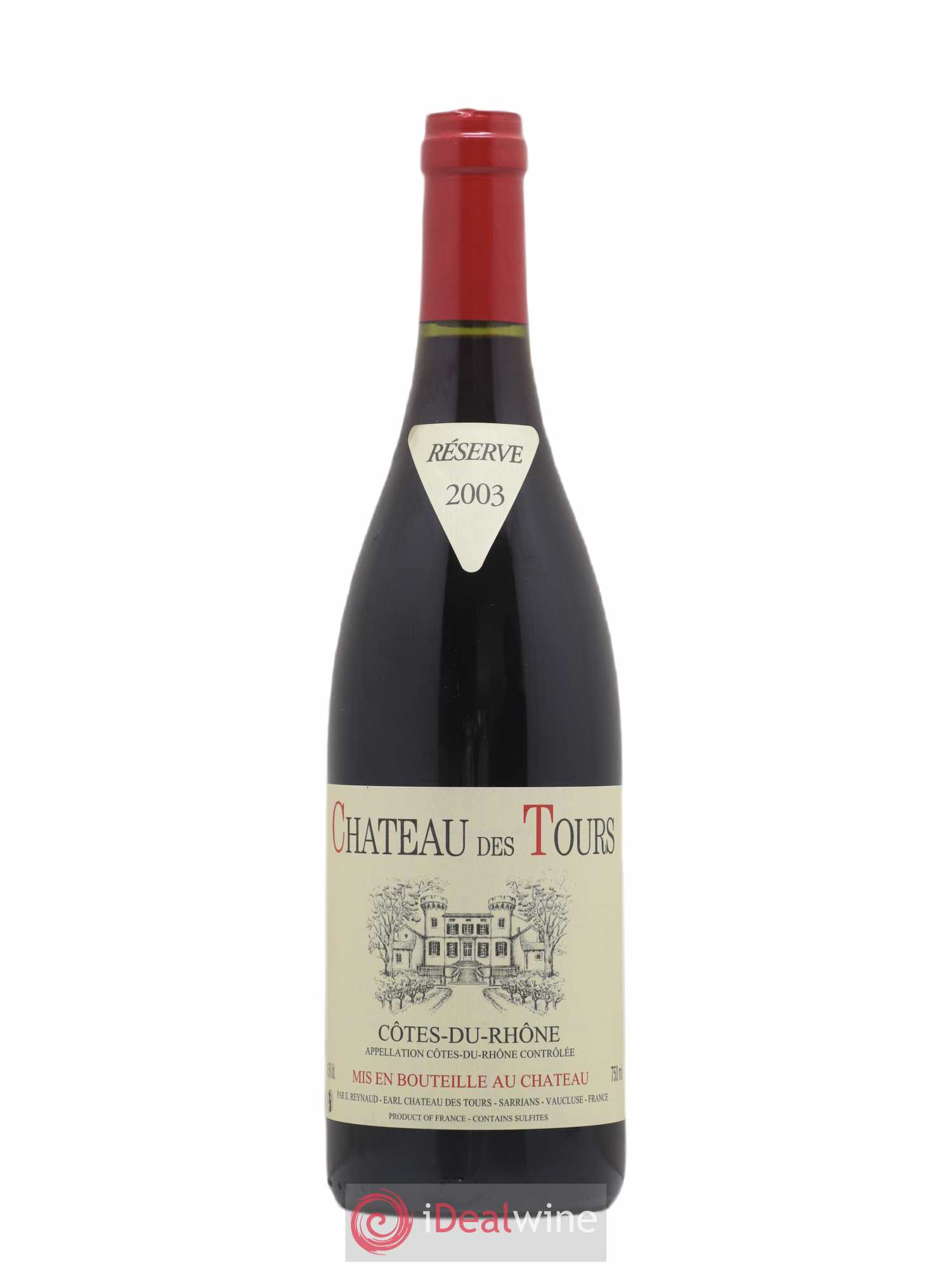 Côtes-du-Rhône Château des Tours Emmanuel Reynaud 2003 - Lot de 1 bouteille - 0