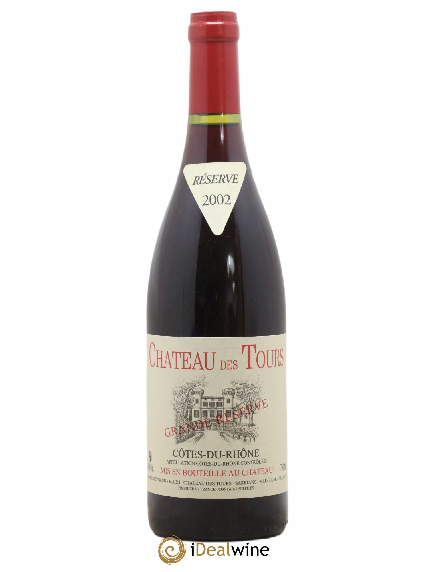 Côtes-du-Rhône Château des Tours Grande Réserve Emmanuel Reynaud 2002 - Lot de 1 bouteille - 0