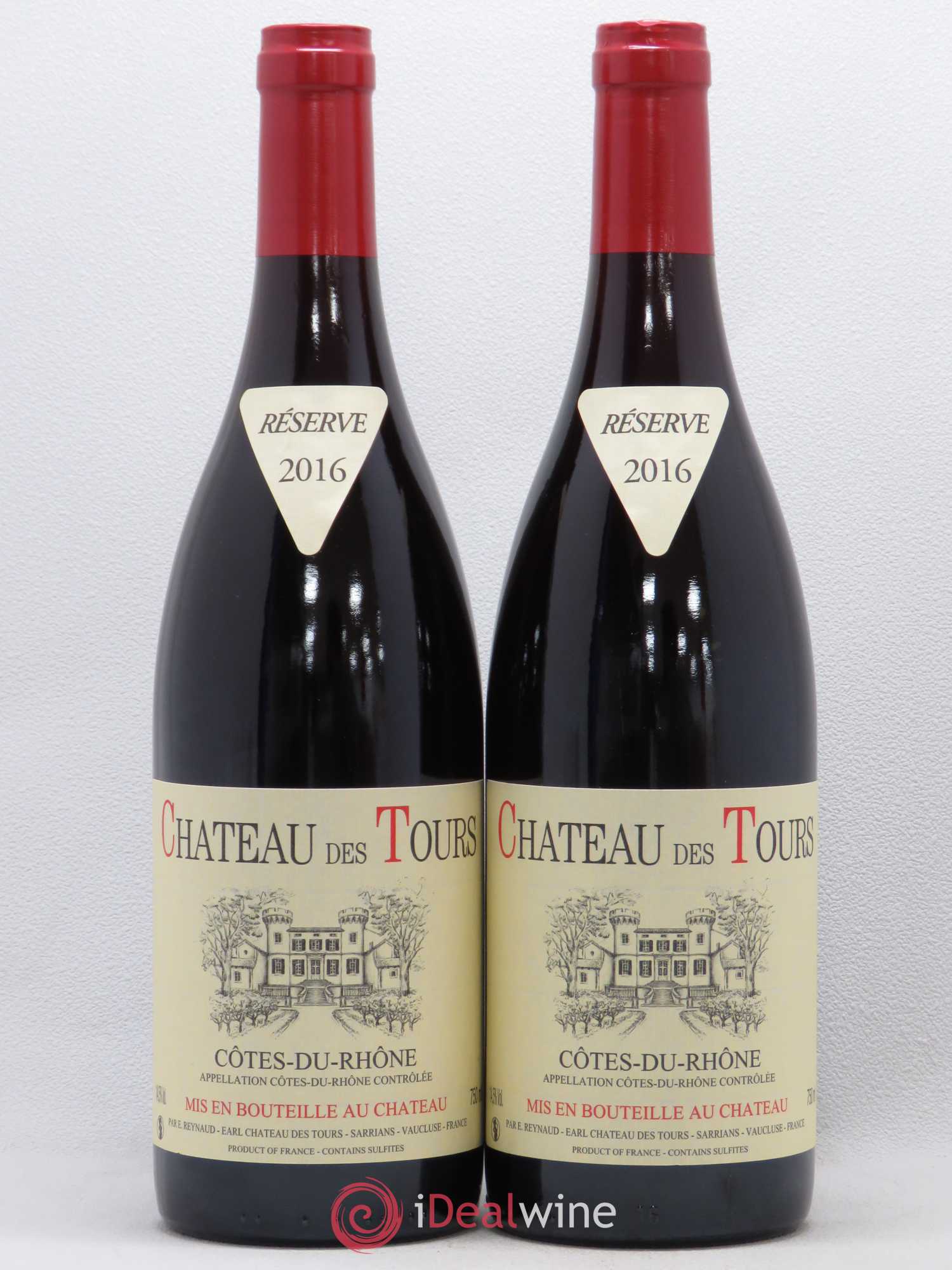 Côtes-du-Rhône Château des Tours Emmanuel Reynaud 2016 - Lot de 2 bouteilles - 0