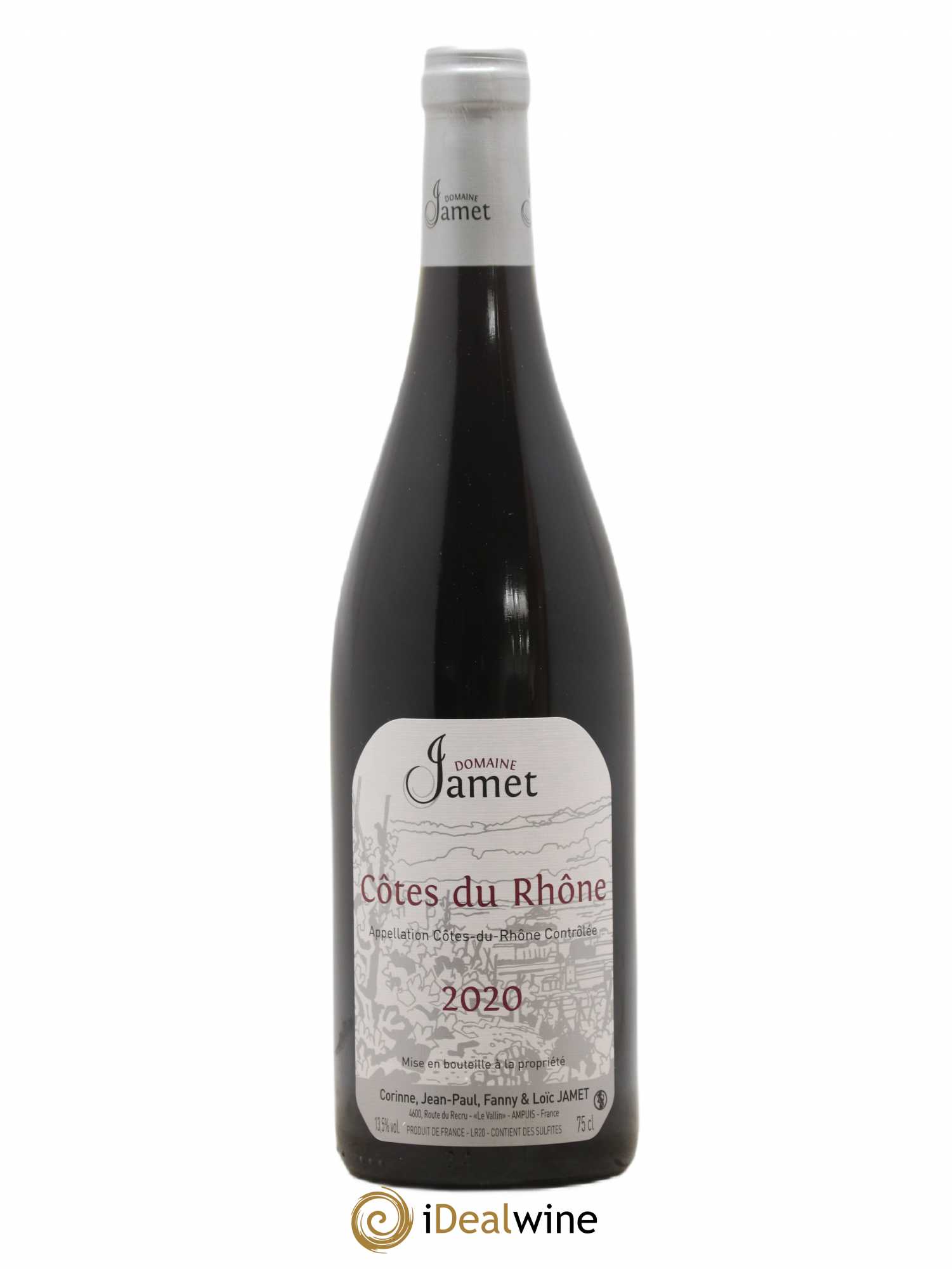 Côtes-du-Rhône Jamet (Domaine) 2020 - Lot de 1 bouteille - 0