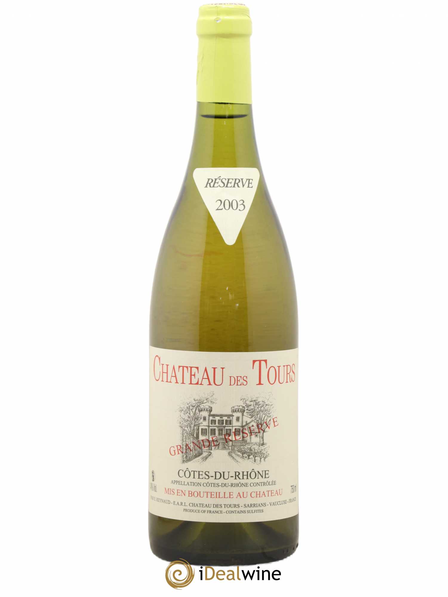 Côtes-du-Rhône Château des Tours Grande Réserve Emmanuel Reynaud 2003 - Lot de 1 bouteille - 0