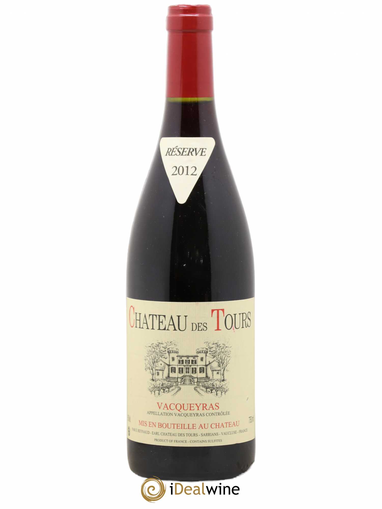 Vacqueyras Château des Tours Emmanuel Reynaud 2012 - Lot de 1 bouteille - 0