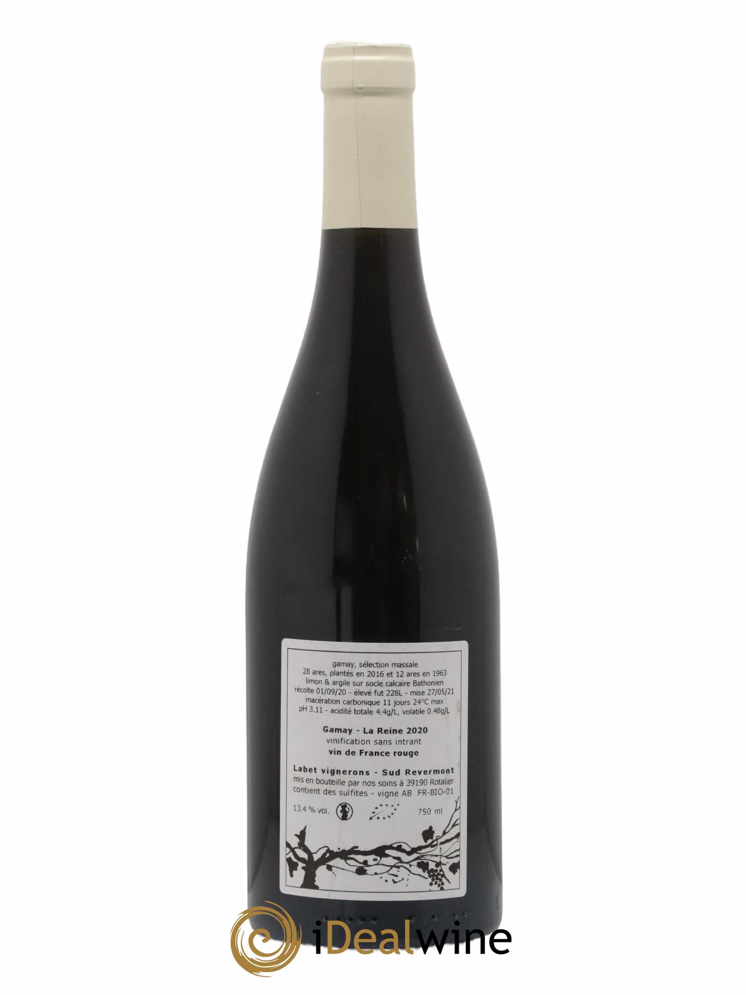 Vin de France Gamay La Reine Labet (Domaine) 2020 - Lot of 1 bottle - 1
