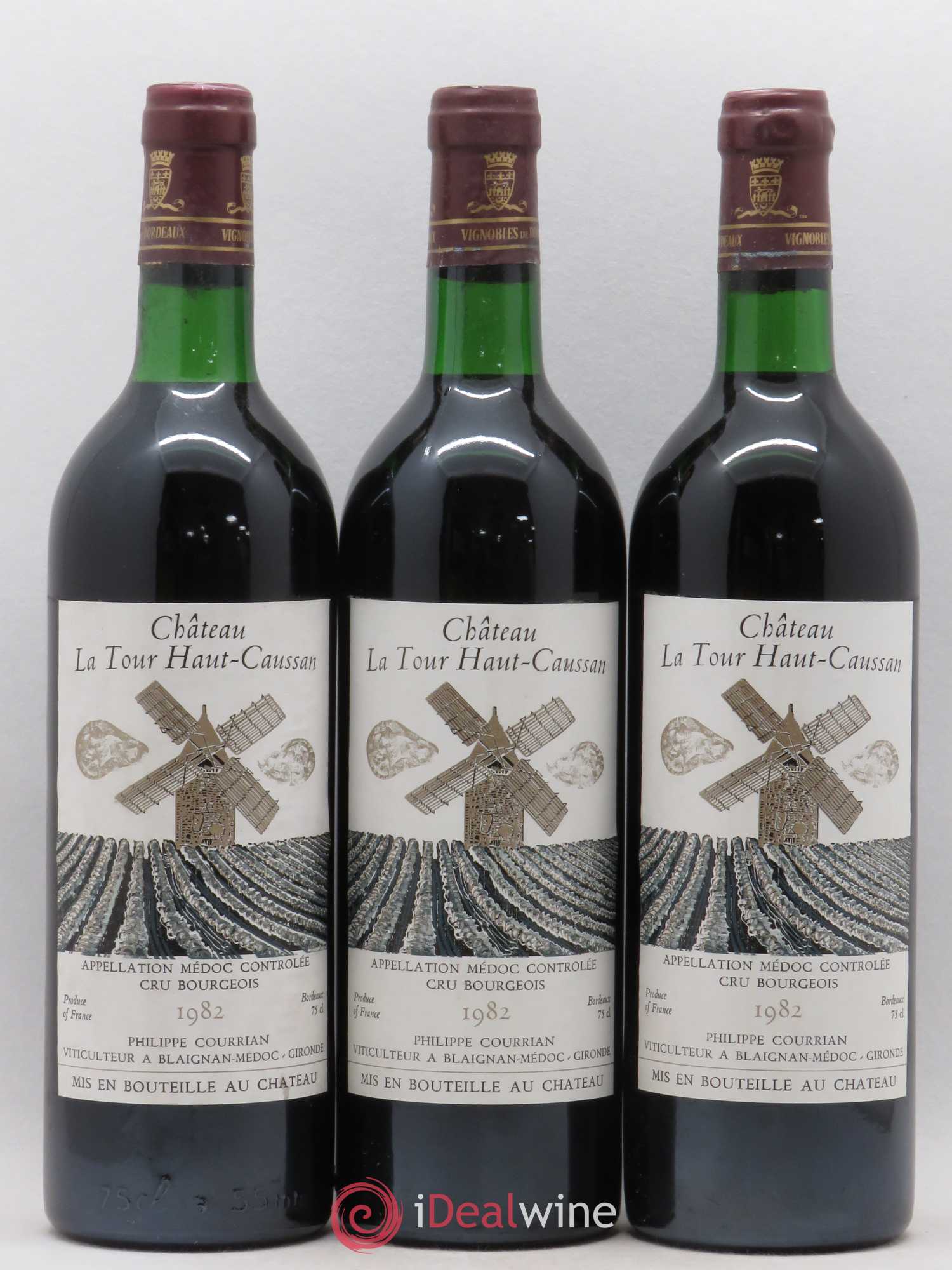 Château Tour Haut-Caussan Cru Bourgeois 1982 - Lot de 6 bouteilles - 1