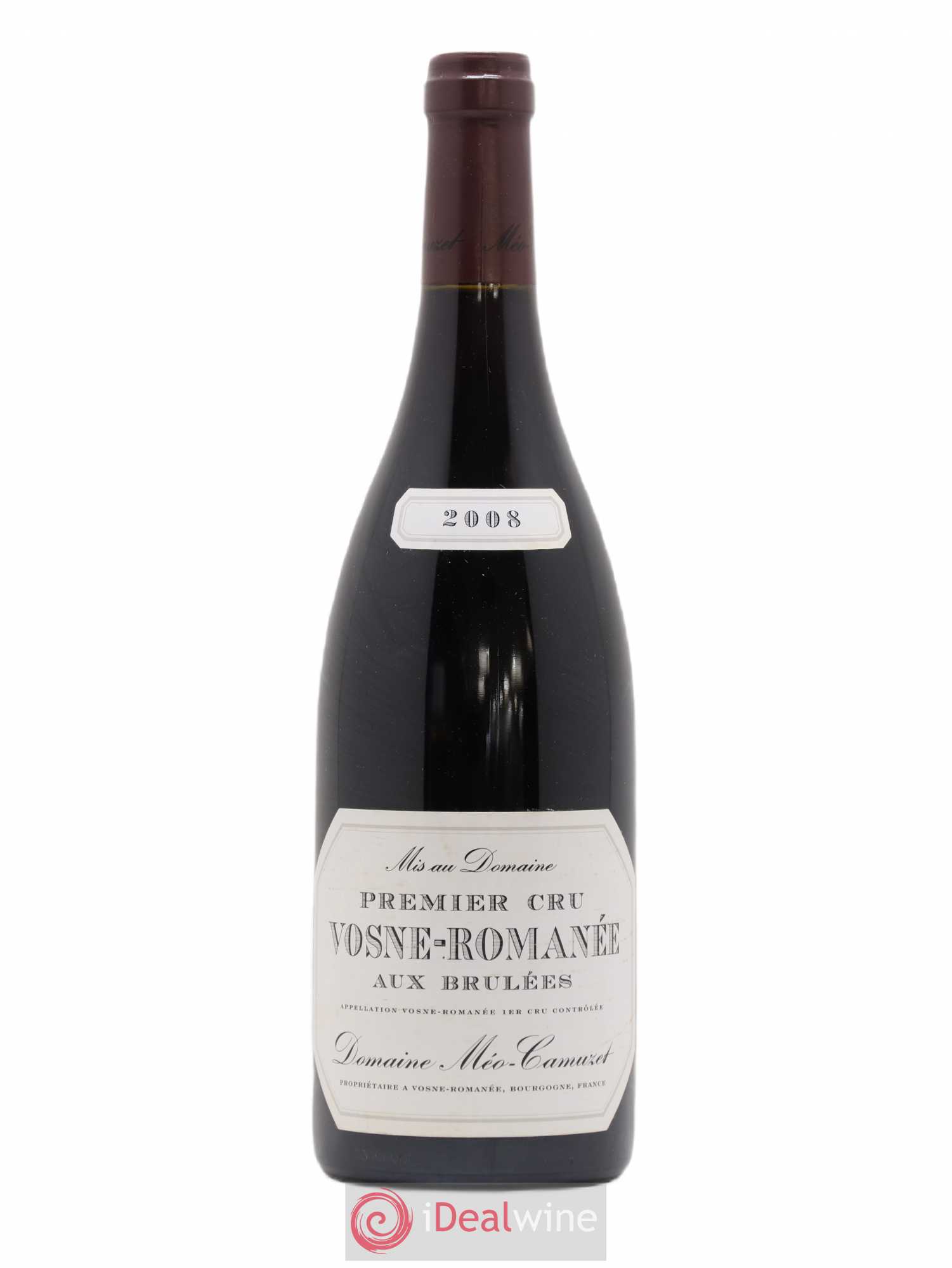Vosne-Romanée 1er Cru Aux Brûlées Méo-Camuzet (Domaine) 2008 - Lot de 1 bouteille - 0