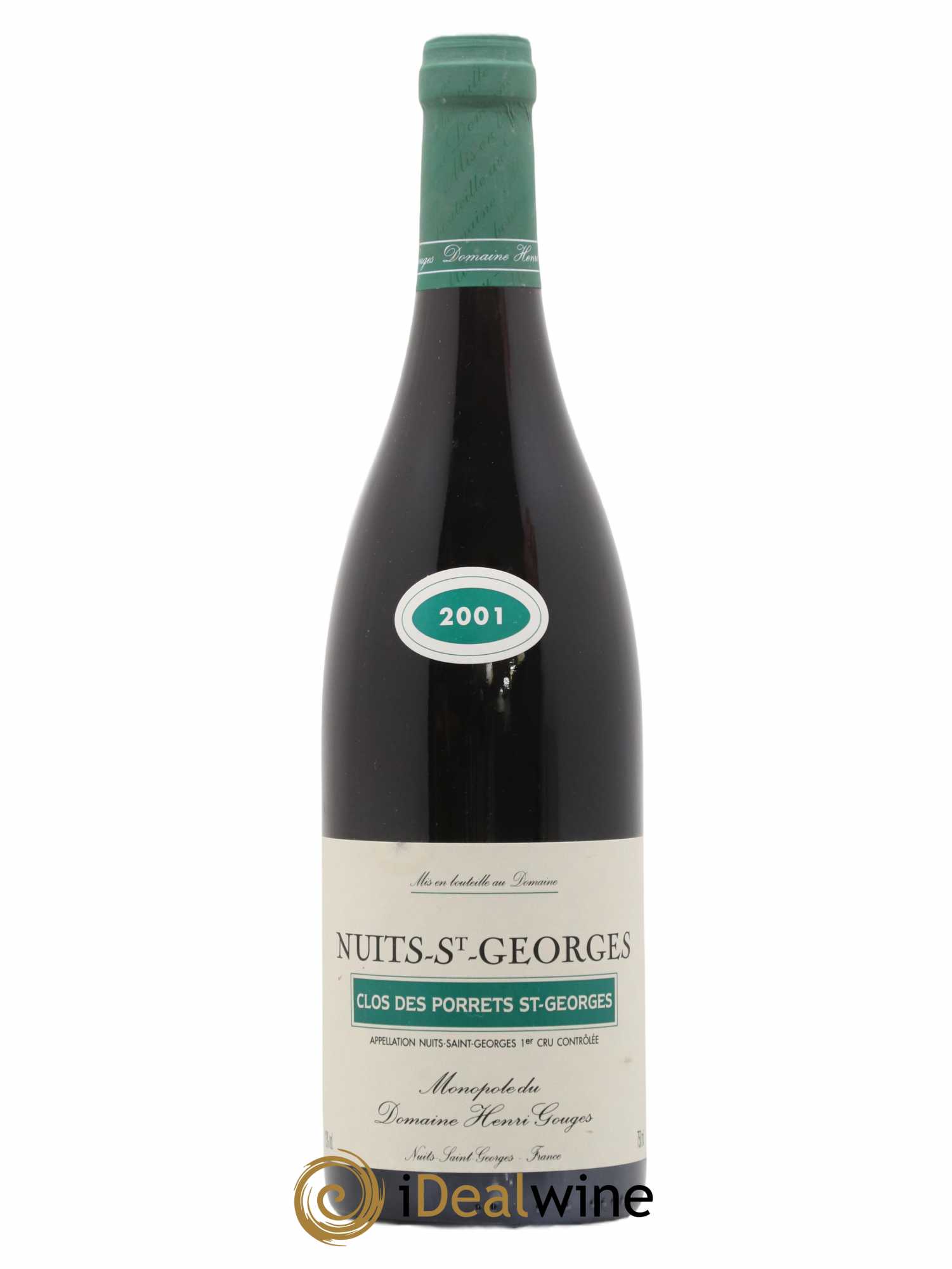 Nuits-Saint-Georges 1er Cru Clos des Porrets St Georges Henri Gouges 2001 - Lot de 1 bouteille - 0