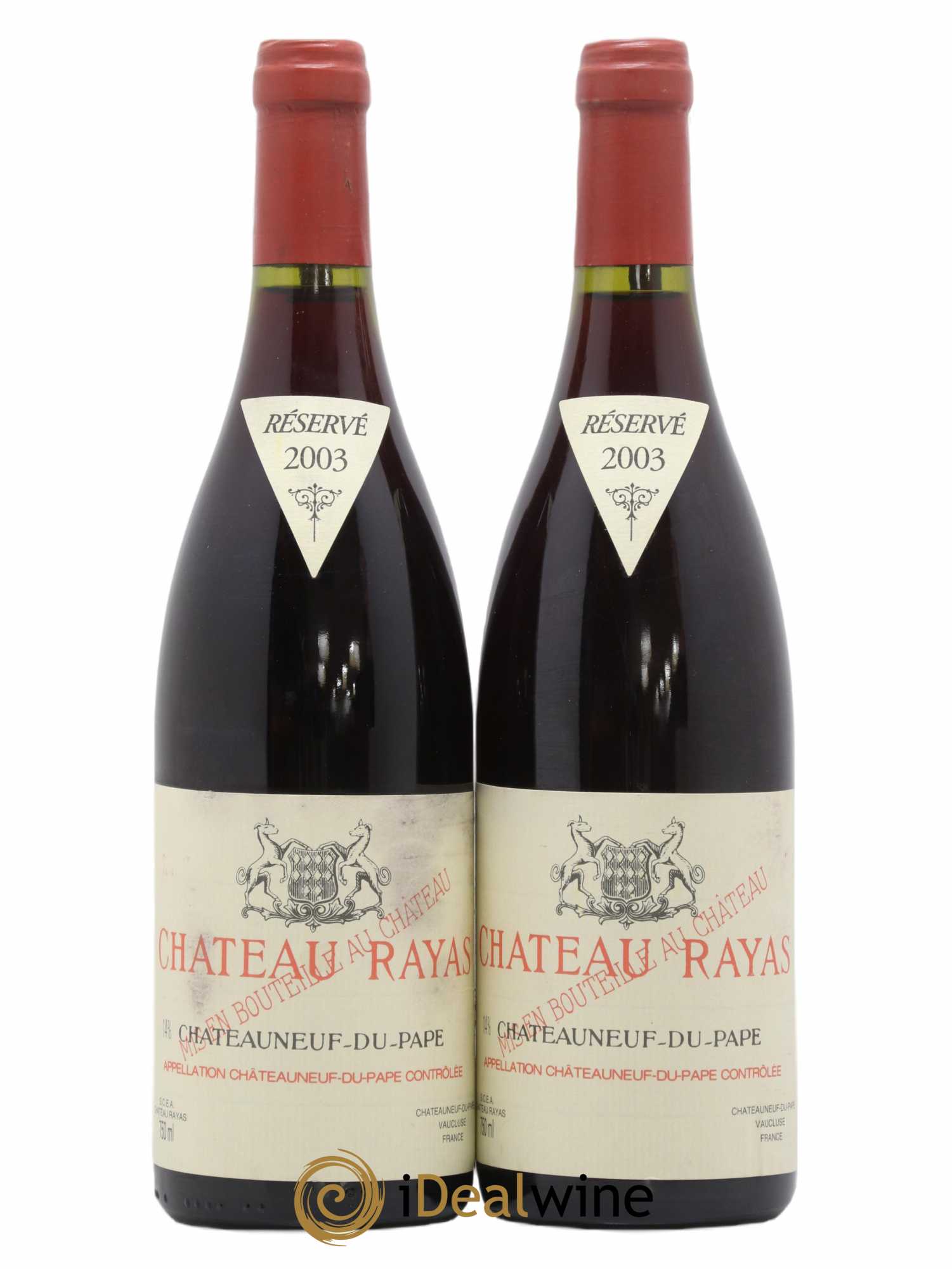 Châteauneuf-du-Pape Château Rayas Emmanuel Reynaud 2003 - Lot de 2 bouteilles - 0