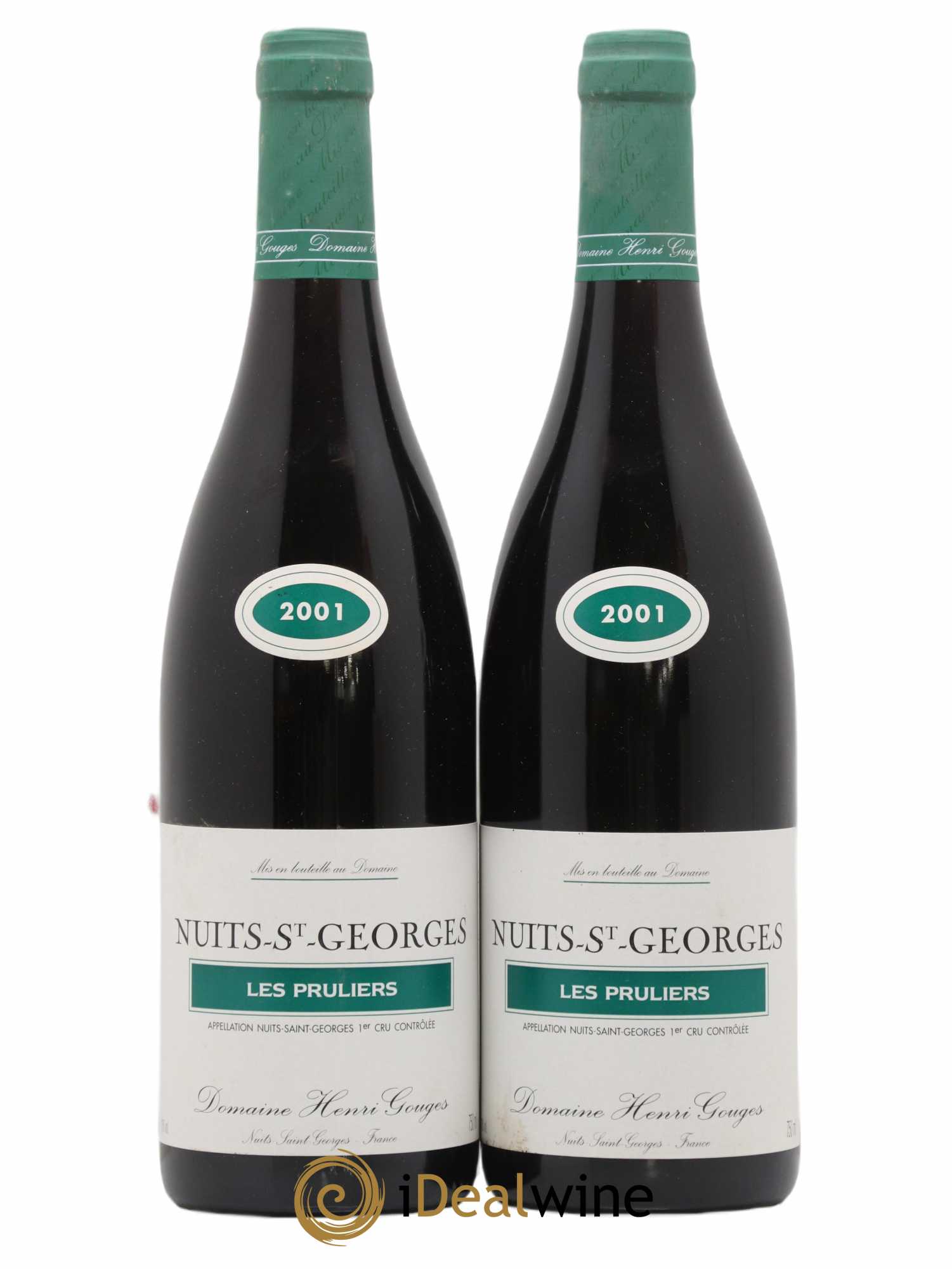 Nuits-Saint-Georges 1er Cru Les Pruliers Henri Gouges 2001 - Lot de 2 bouteilles - 0